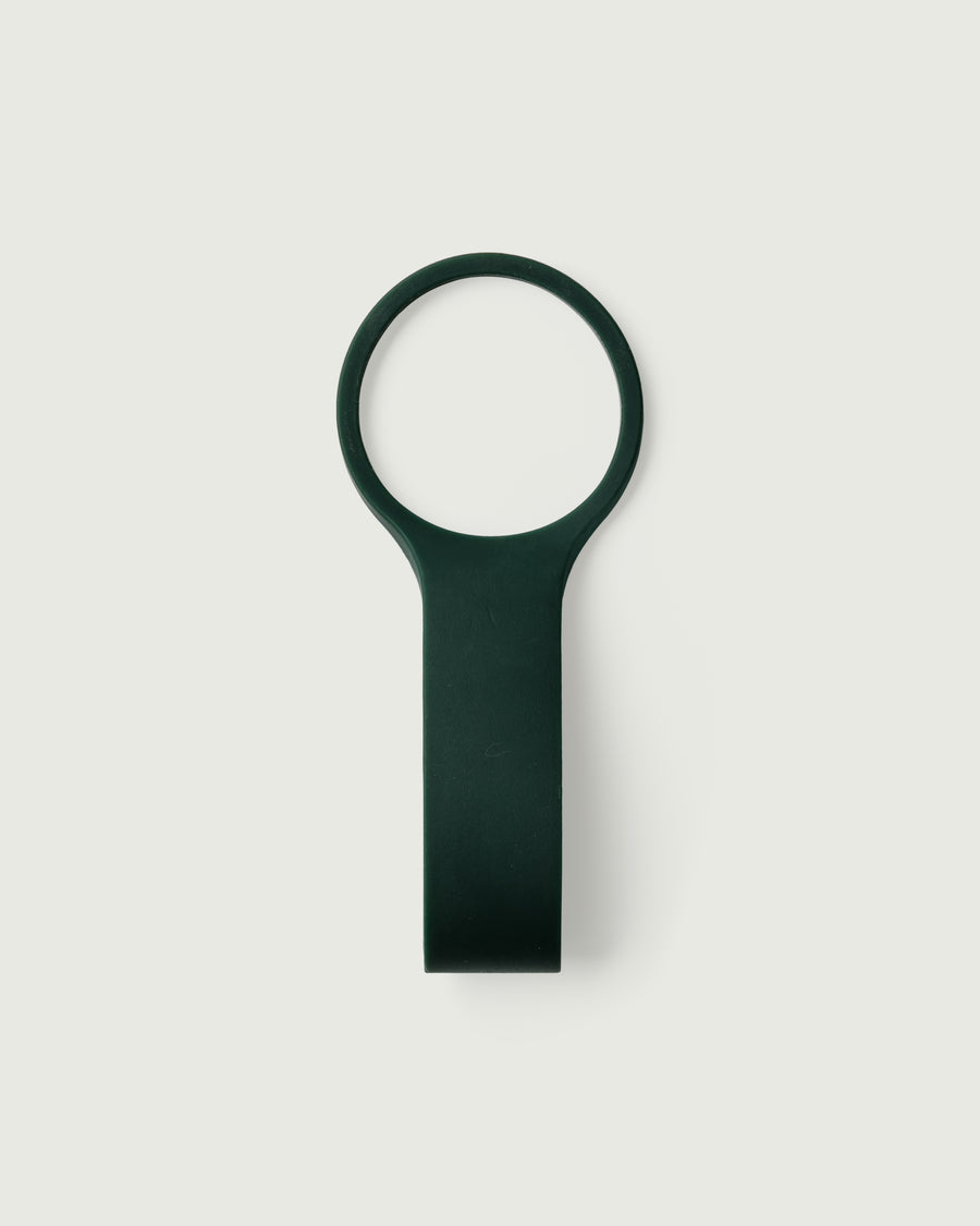 Sunnies Flask loop green front diagonal