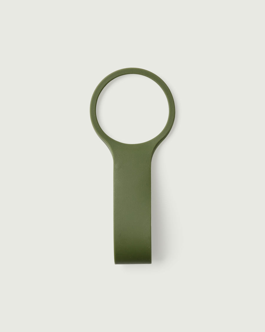 Sunnies Flask  loop green  front diagonal
