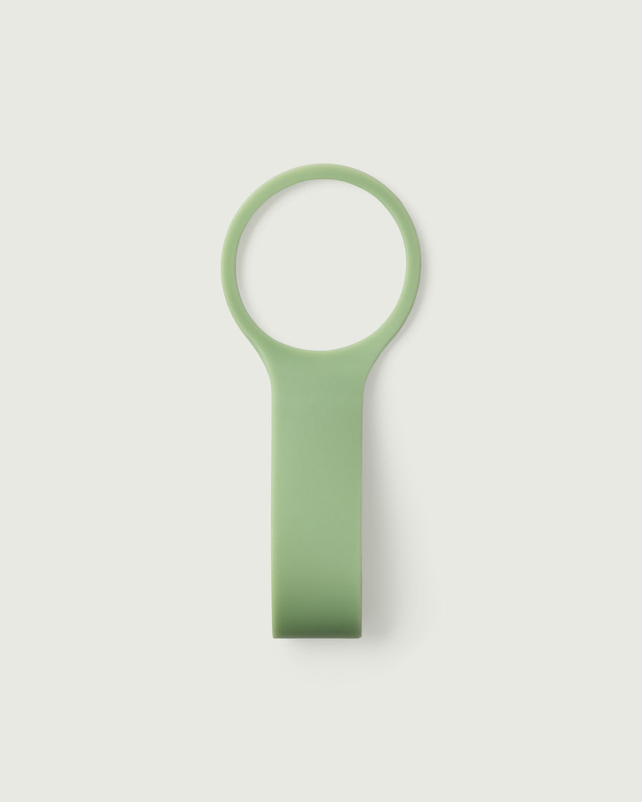 Sunnies Flask loop green front diagonal