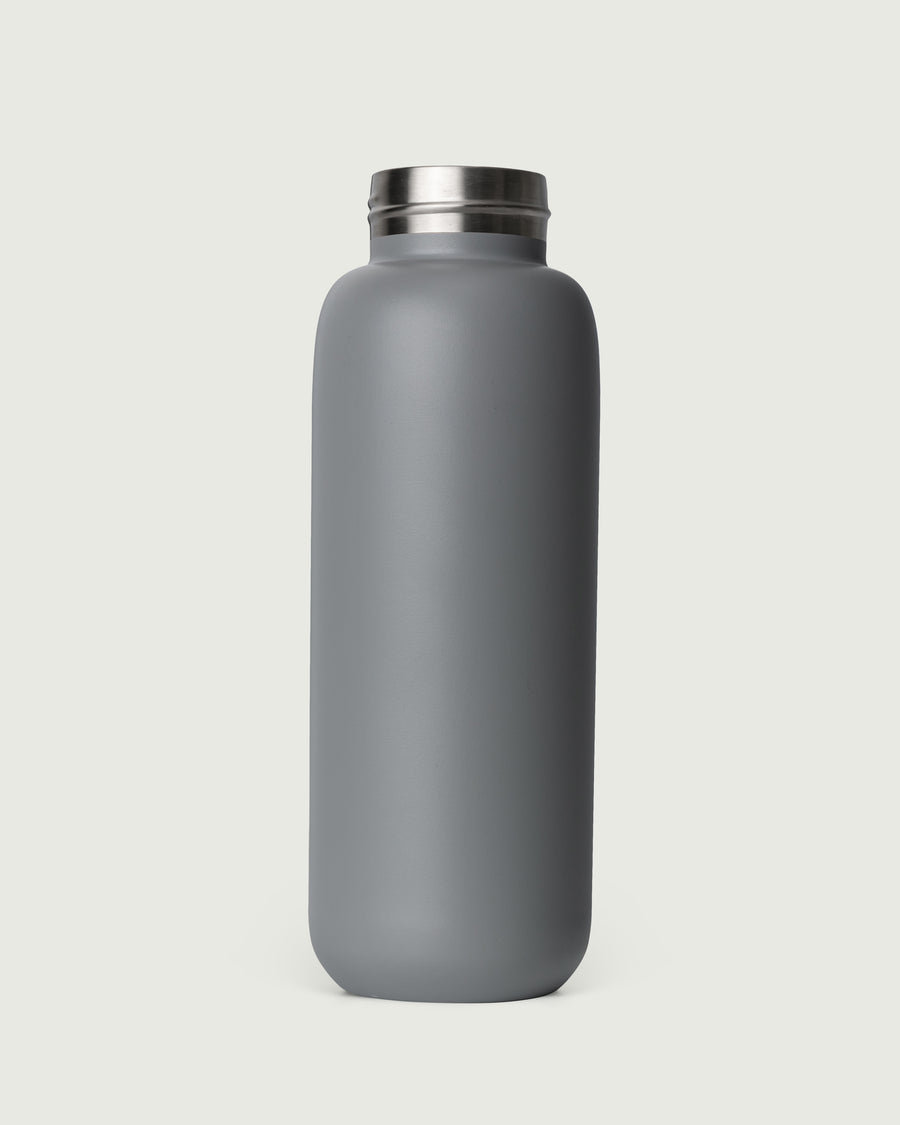 Flask Tumbler Bottle gray front