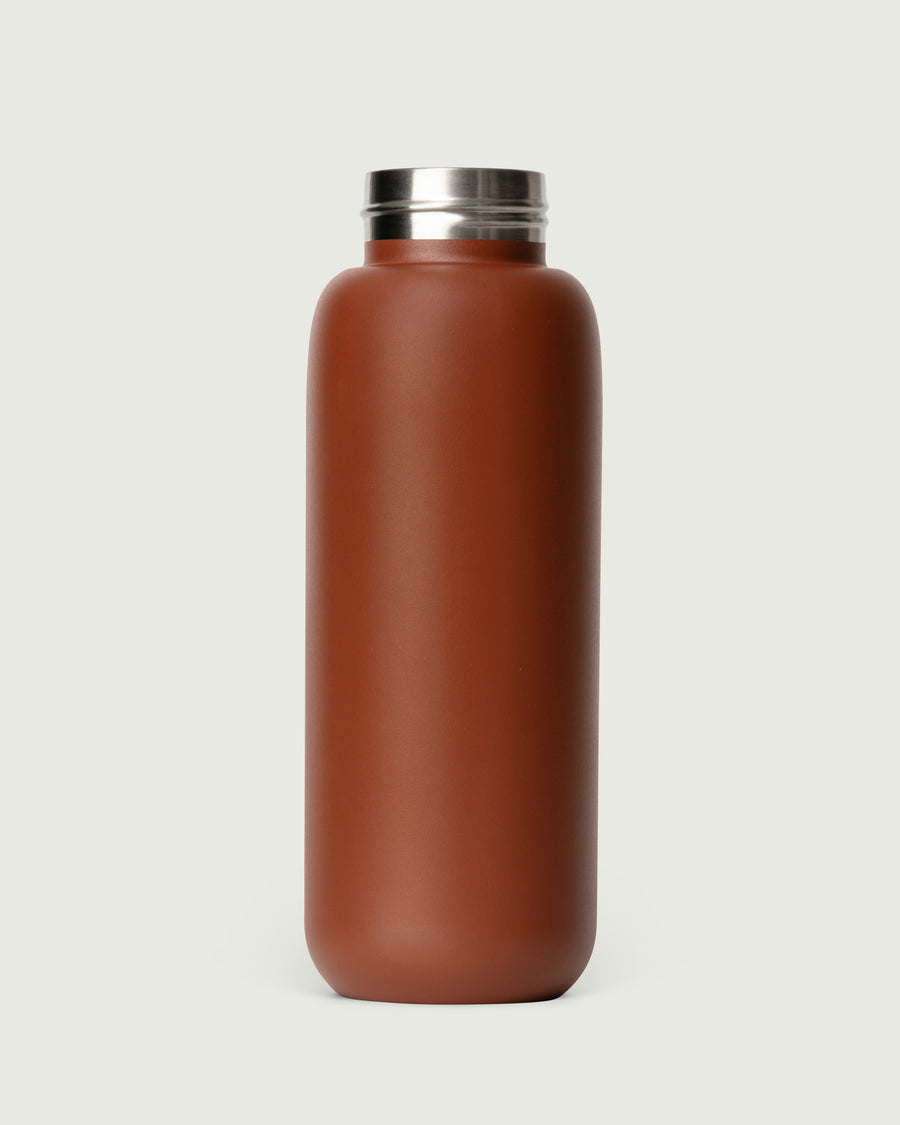 Flask Tumbler Bottle brown front