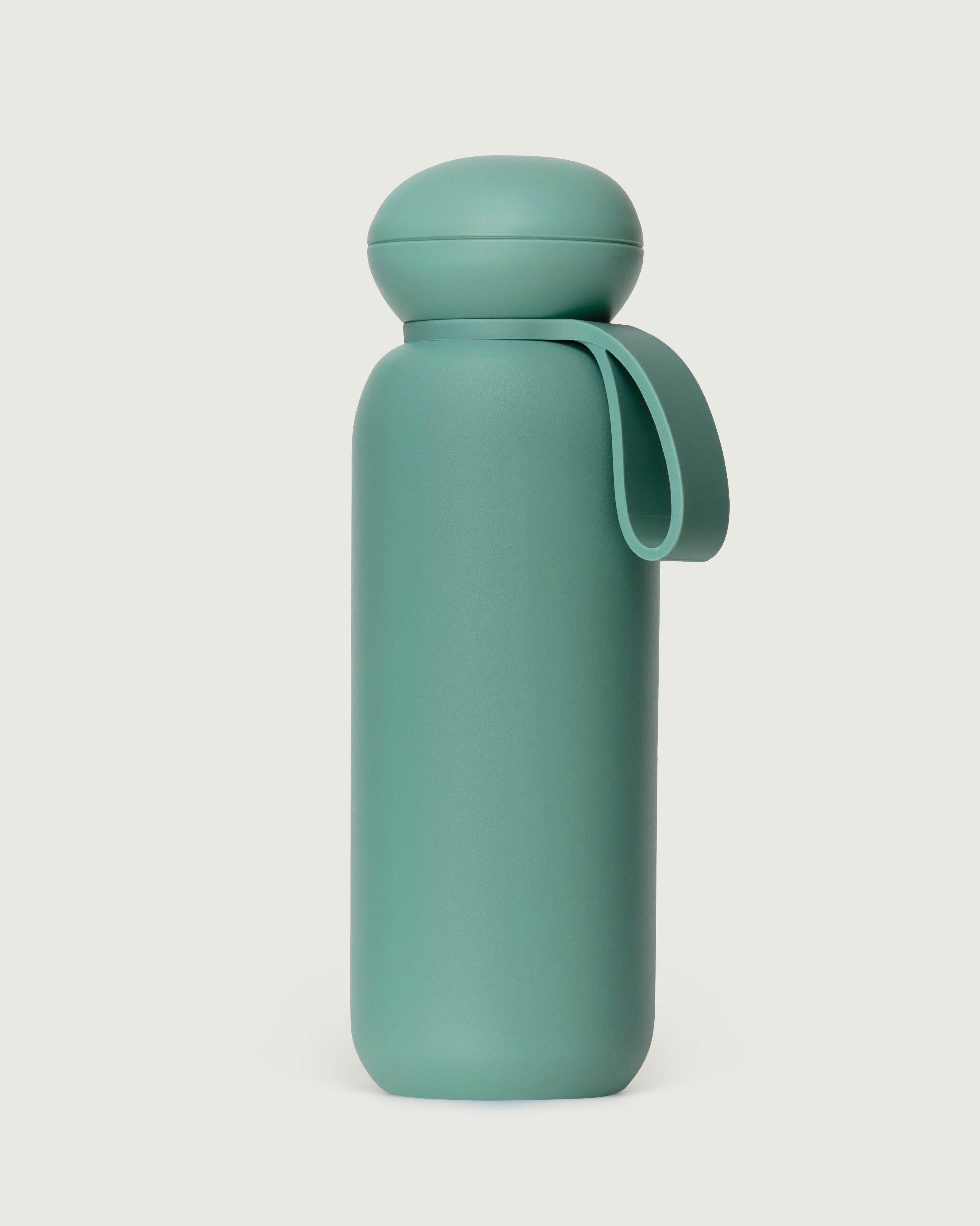 sage-32oz::Sunnies Flask  Tumbler green  front