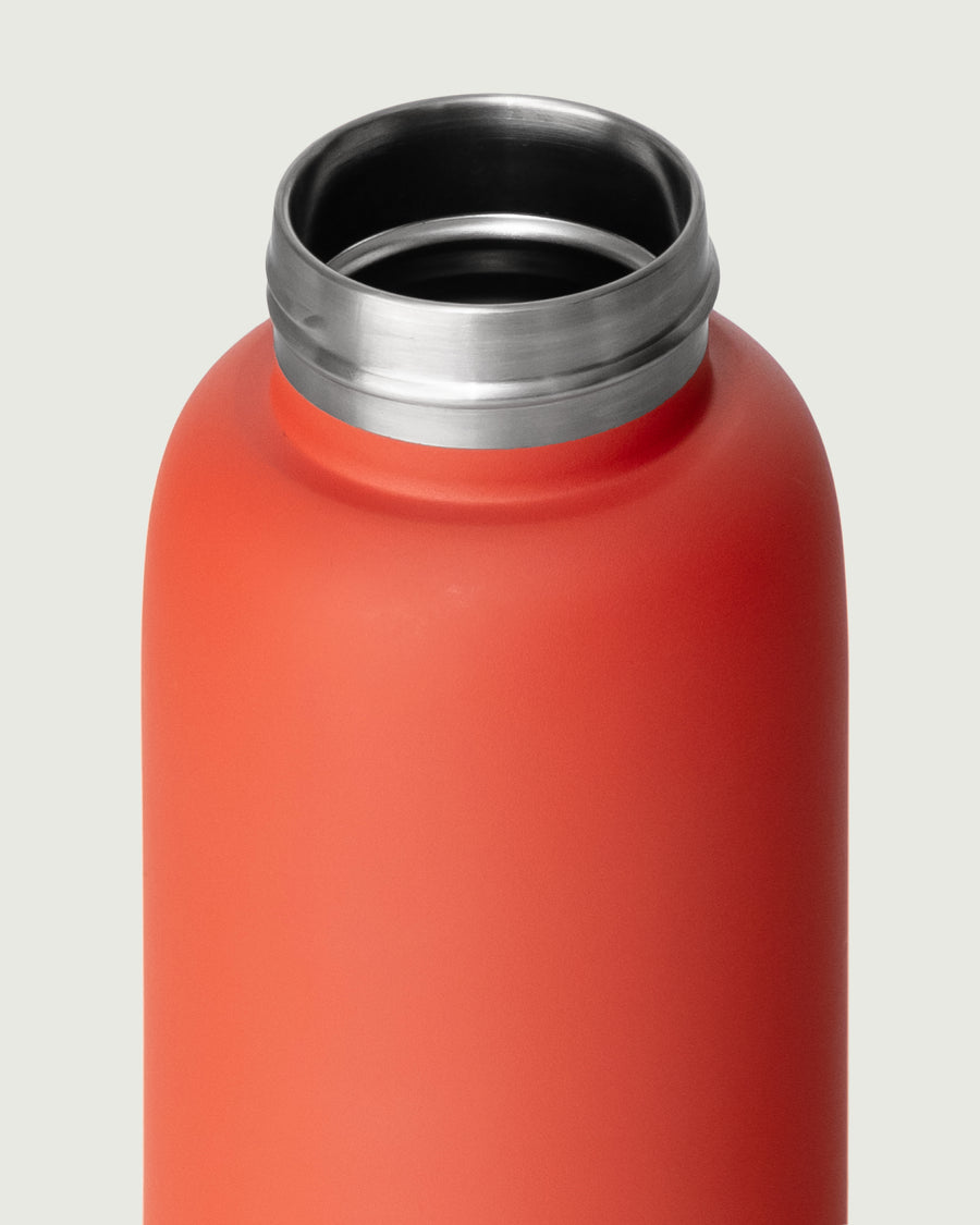 Flask Tumbler Bottle red front diagonal