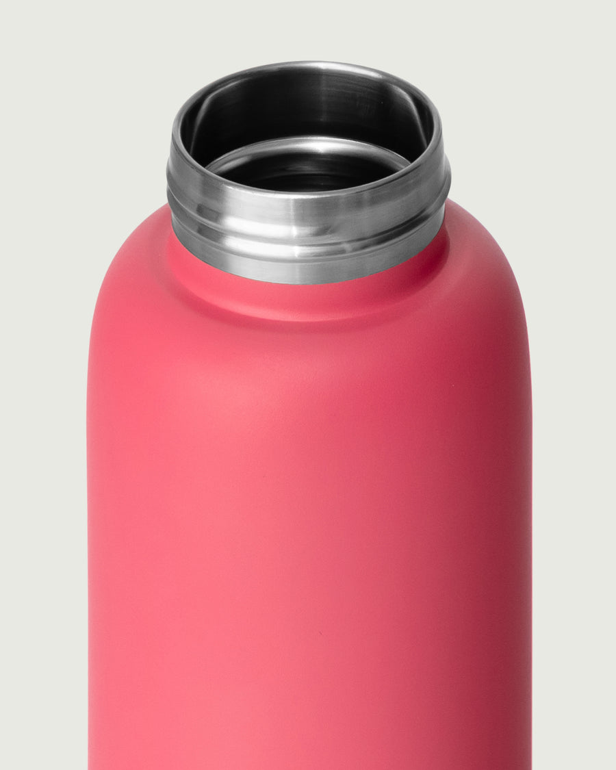 Flask Tumbler Bottle pink front diagonal