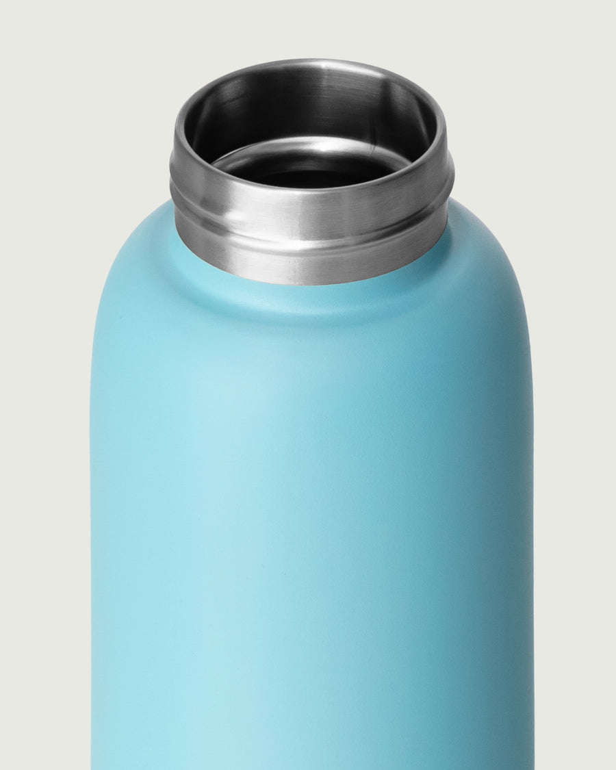 Flask Tumbler Bottle blue  front diagonal