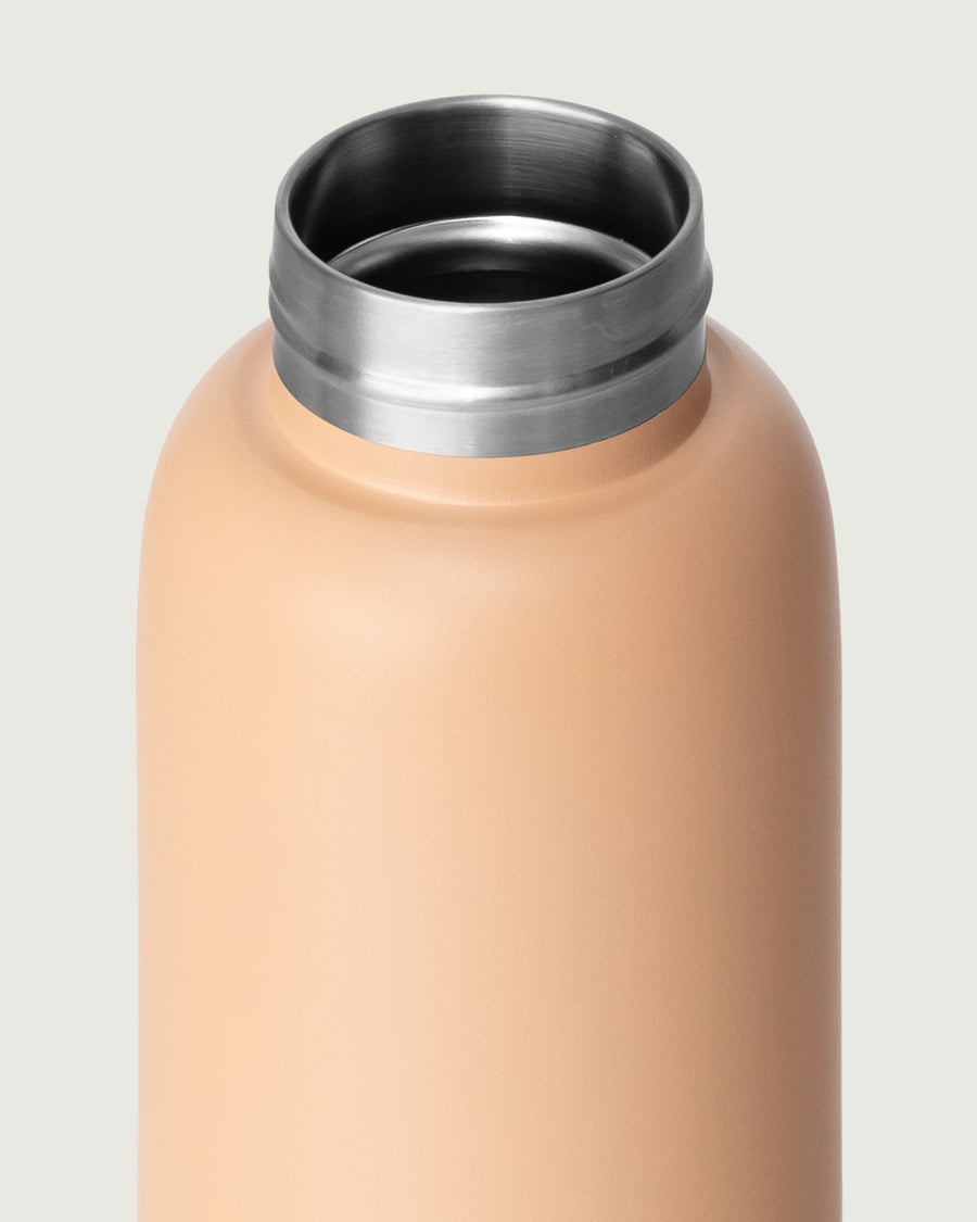 Flask Tumbler Bottle brown front diagonal