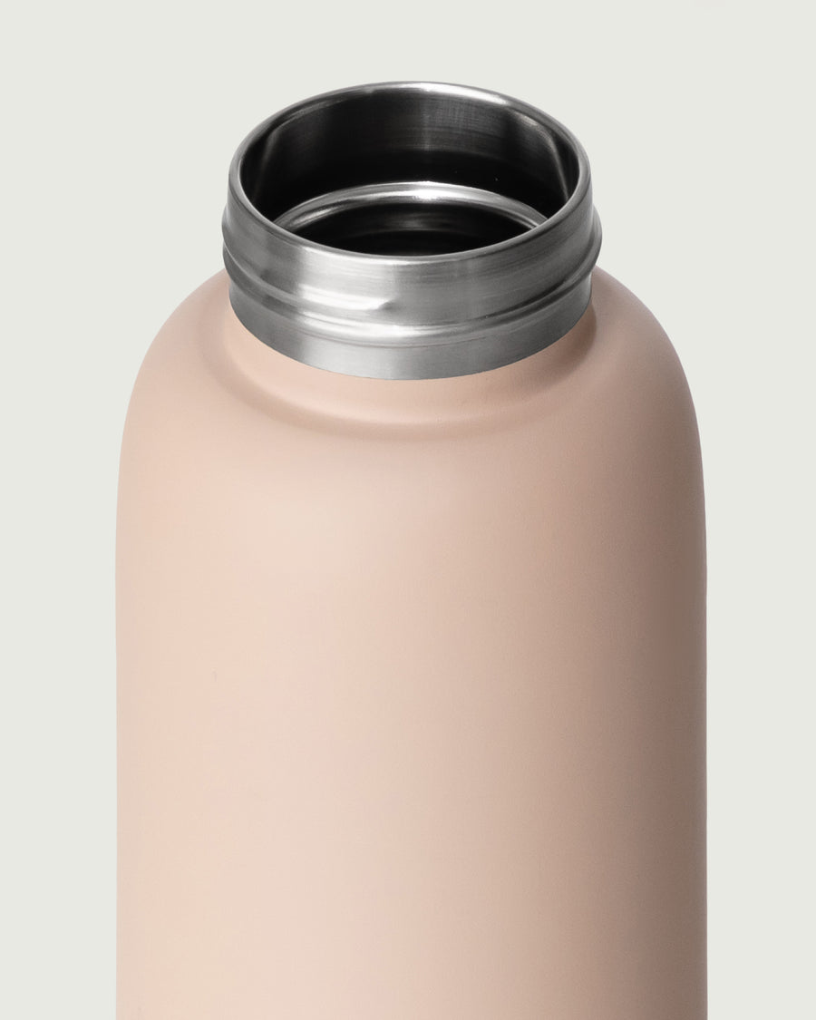 Flask Tumbler Bottle brown front diagonal