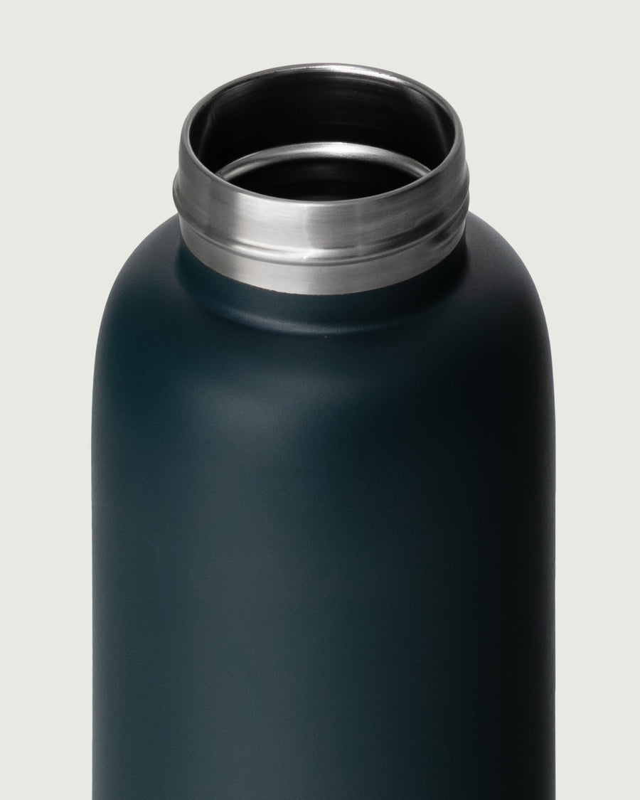 Flask Tumbler Bottle blue front diagonal