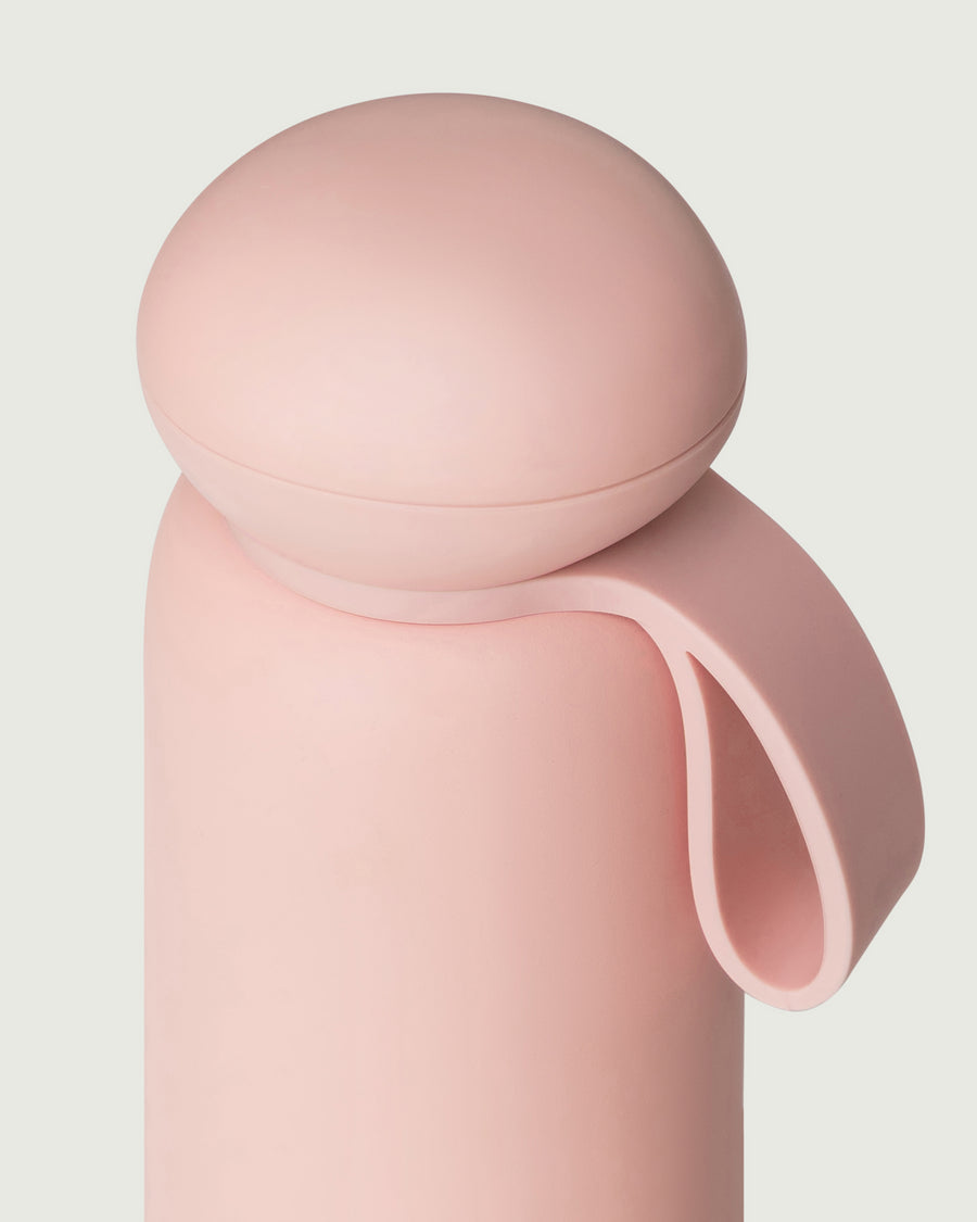 Sunnies Flask pebble cap pink top
