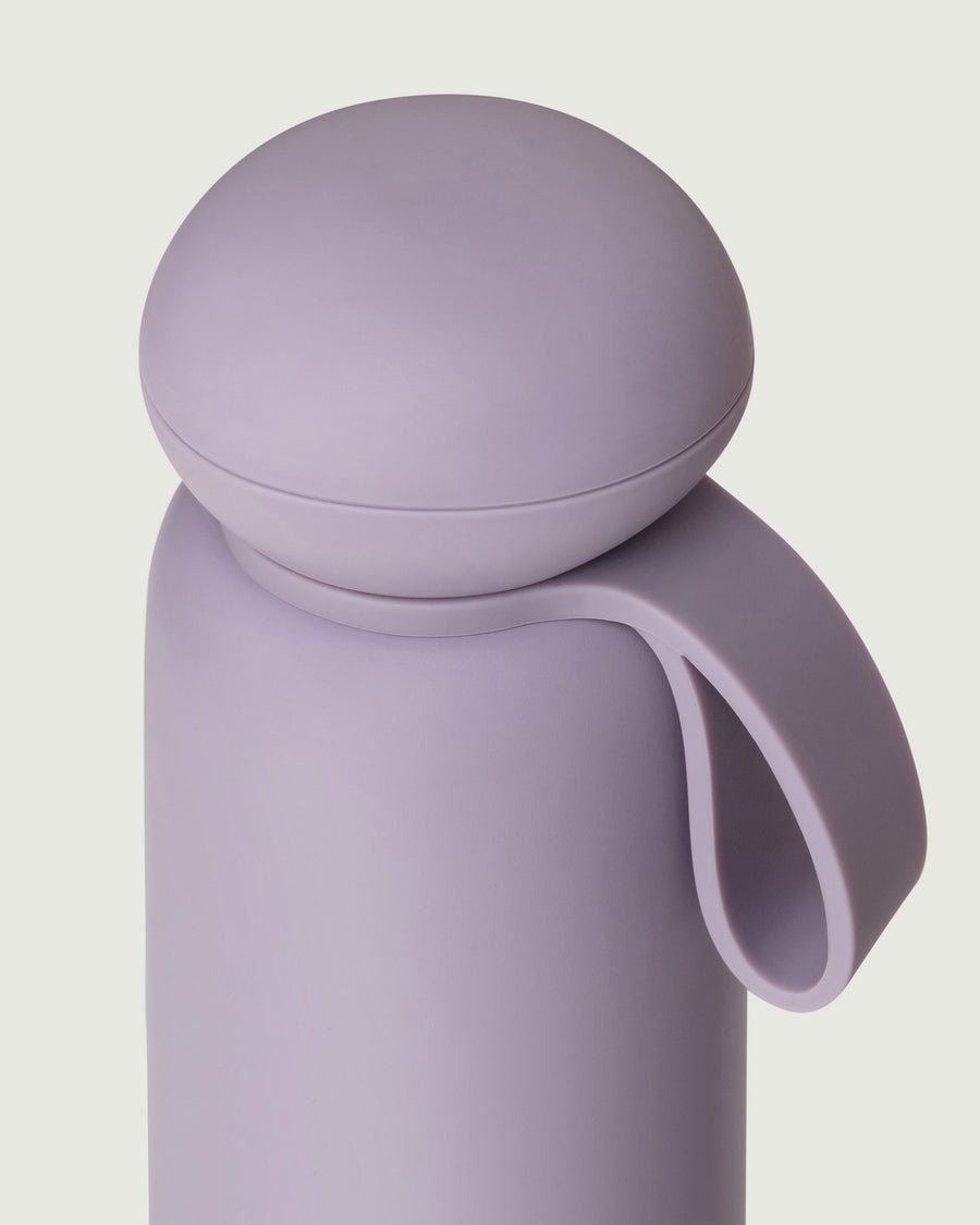 Sunnies Flask Pebble cap purple top