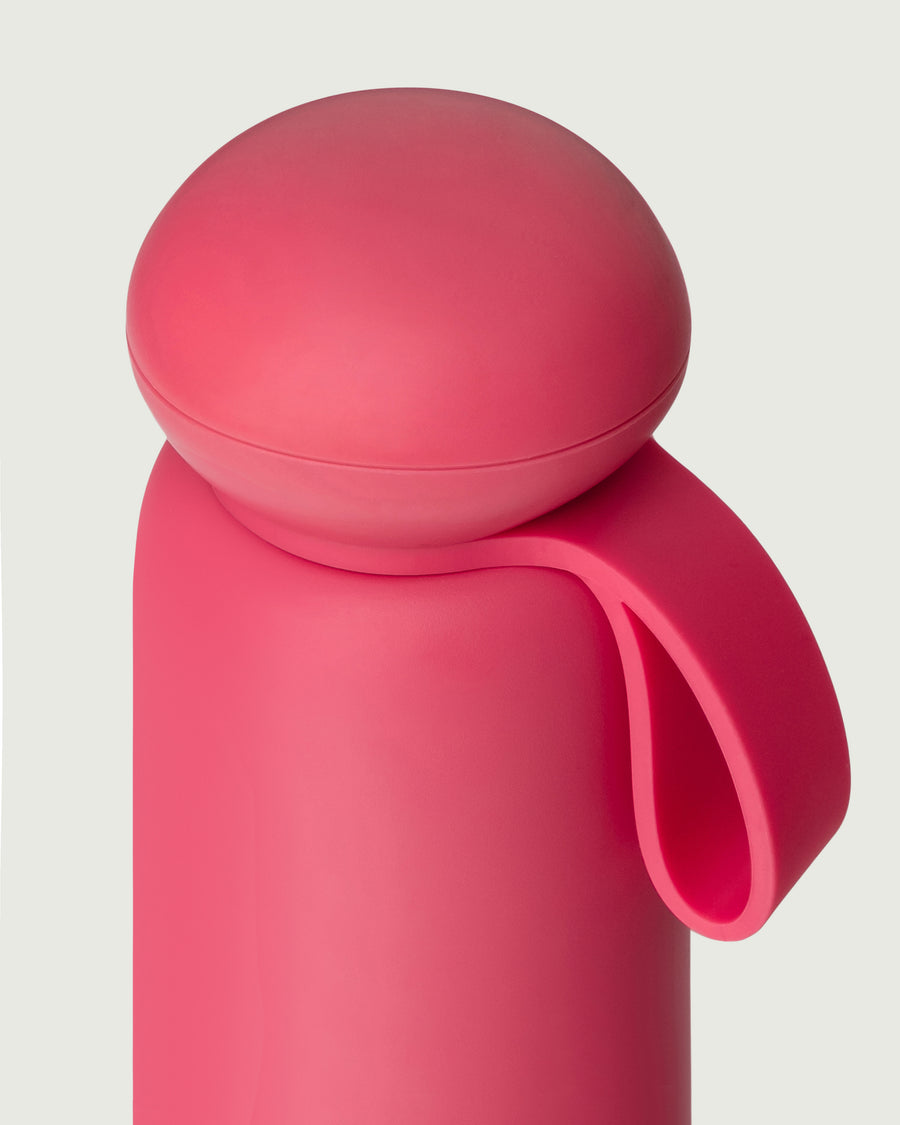 Sunnies Flask pebble cap pink top