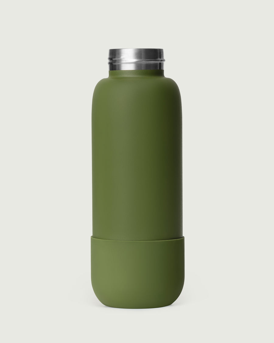 Sunnies Flask Boot green front diagonal