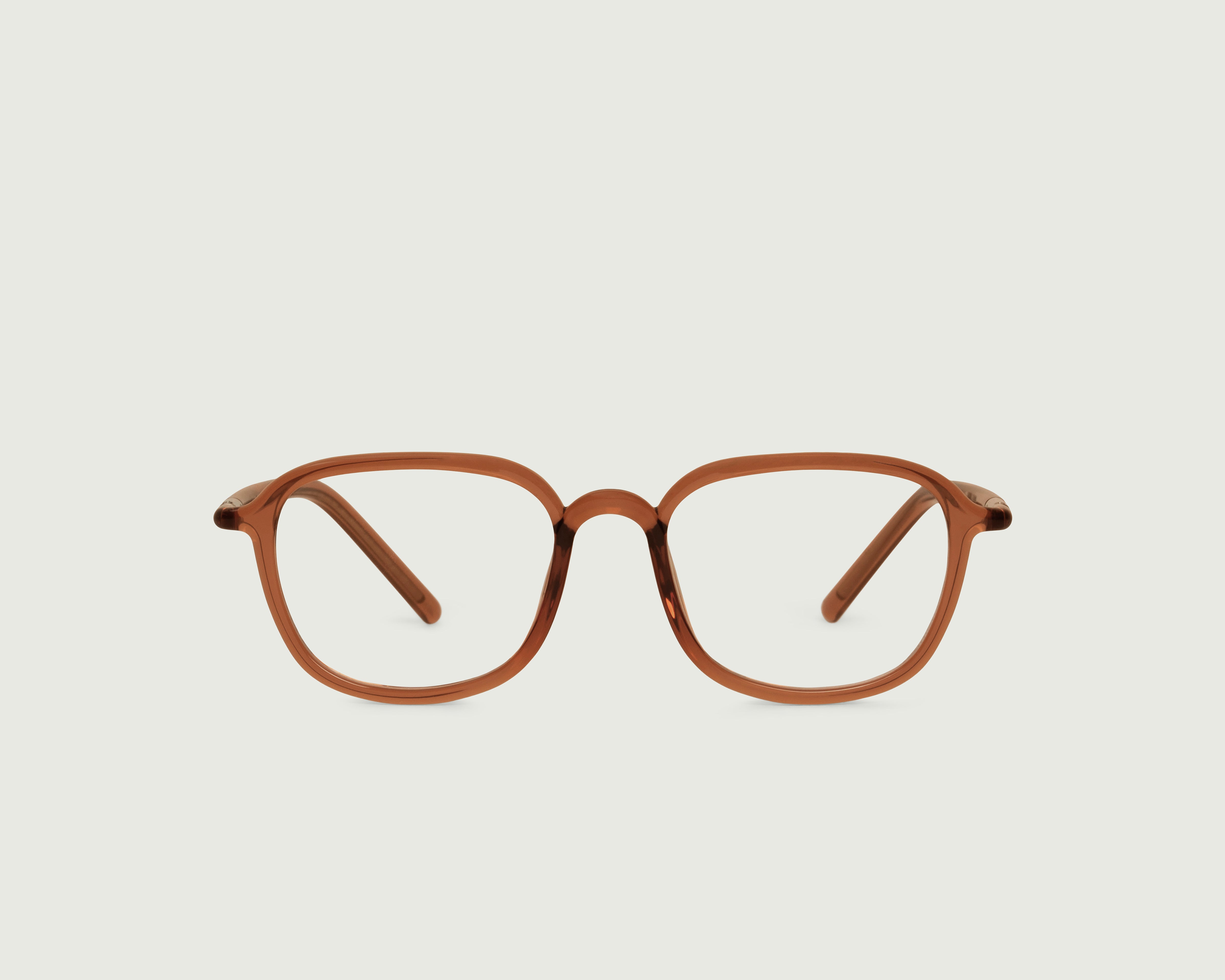 Ale::Daria Eyeglasses square red castor seed front