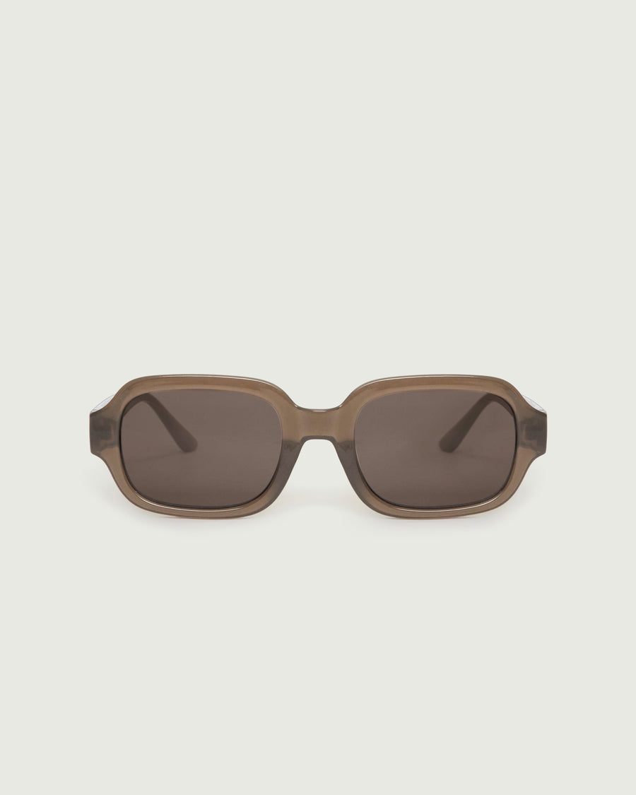 Bobbi Sunglasses square brown recycled polyester front