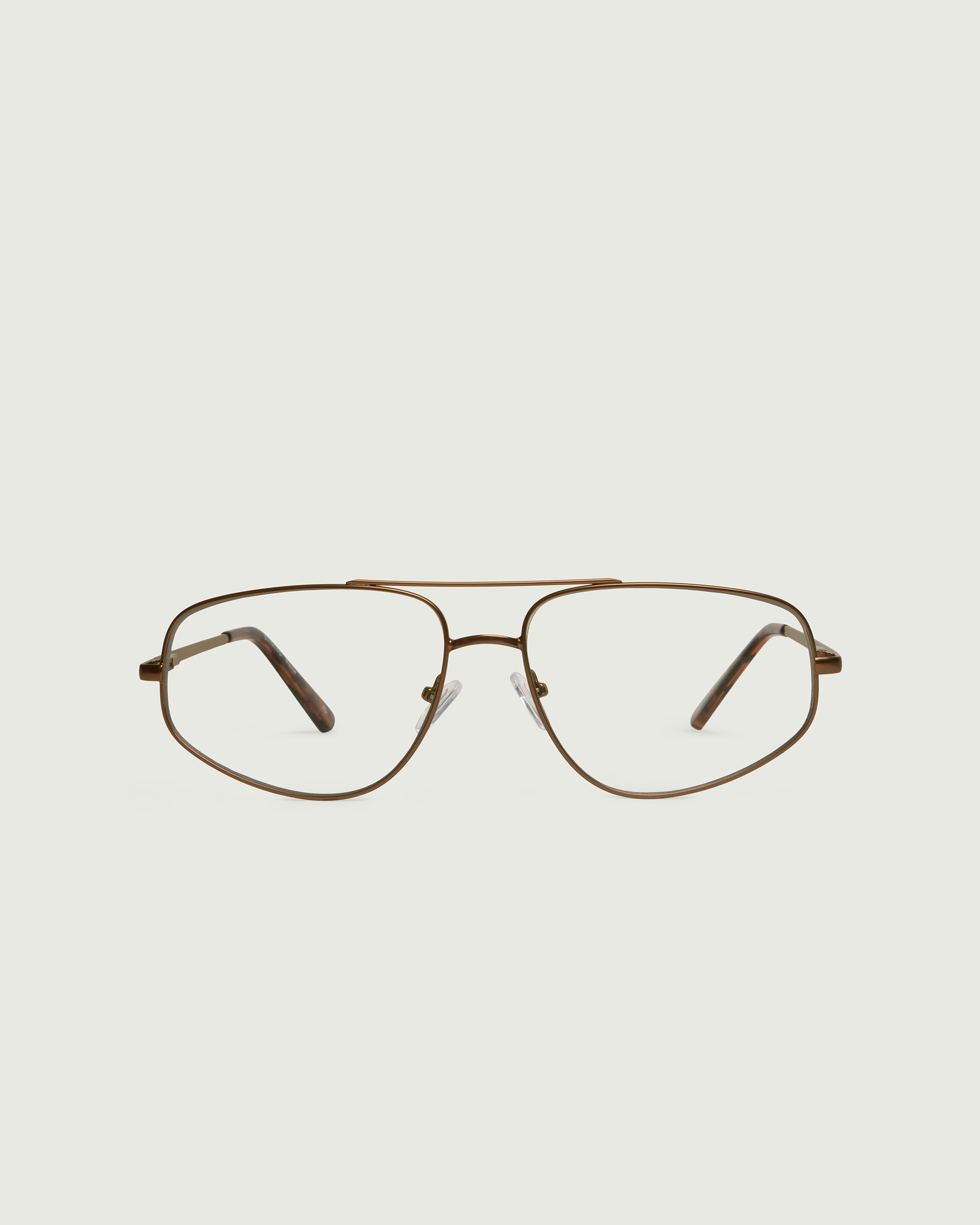 Bronze::Rome Anti-Radiation Glassespilot brown metal front