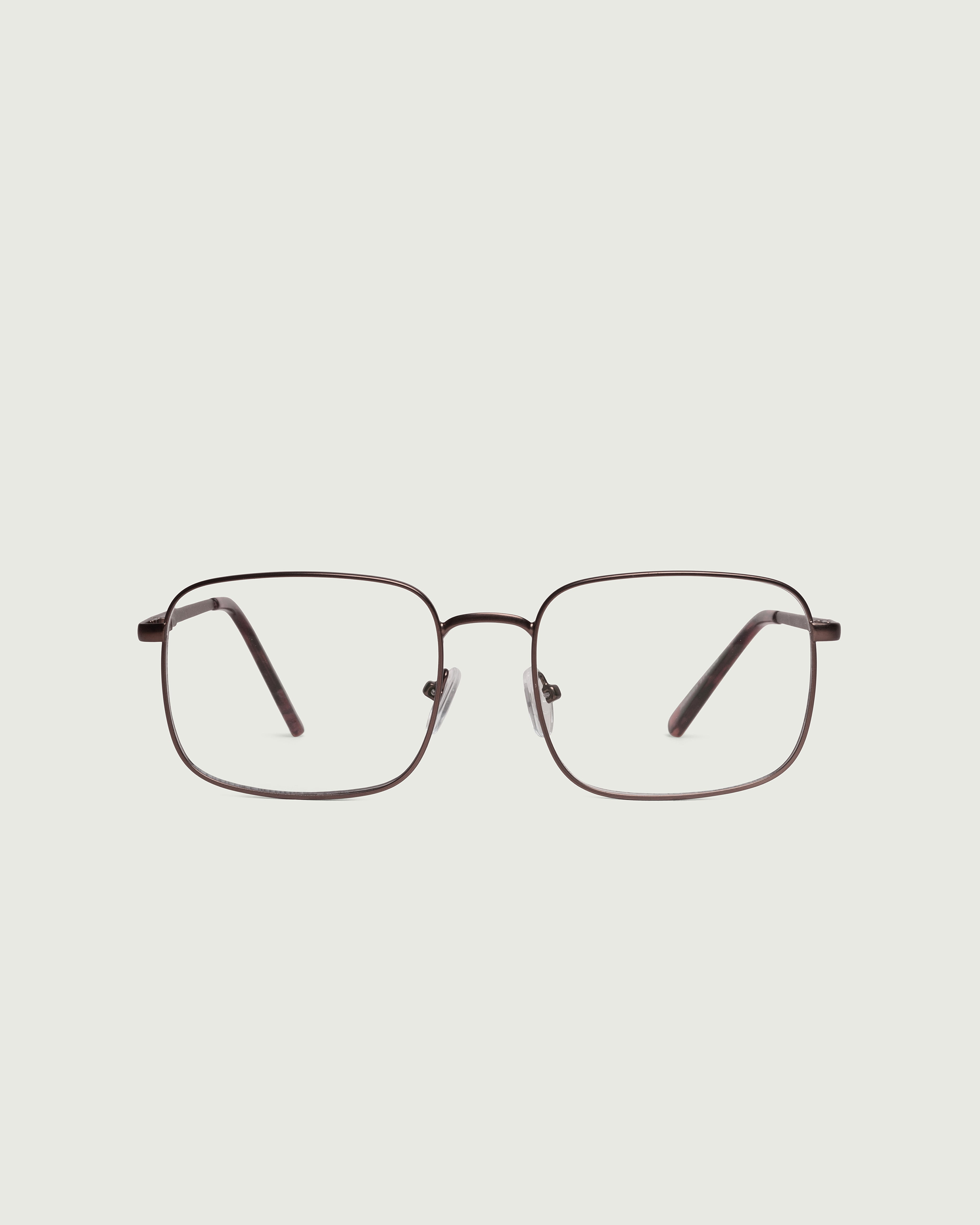 Bronze::Vito Anti-Radiation Glasses rectangle brown metal front