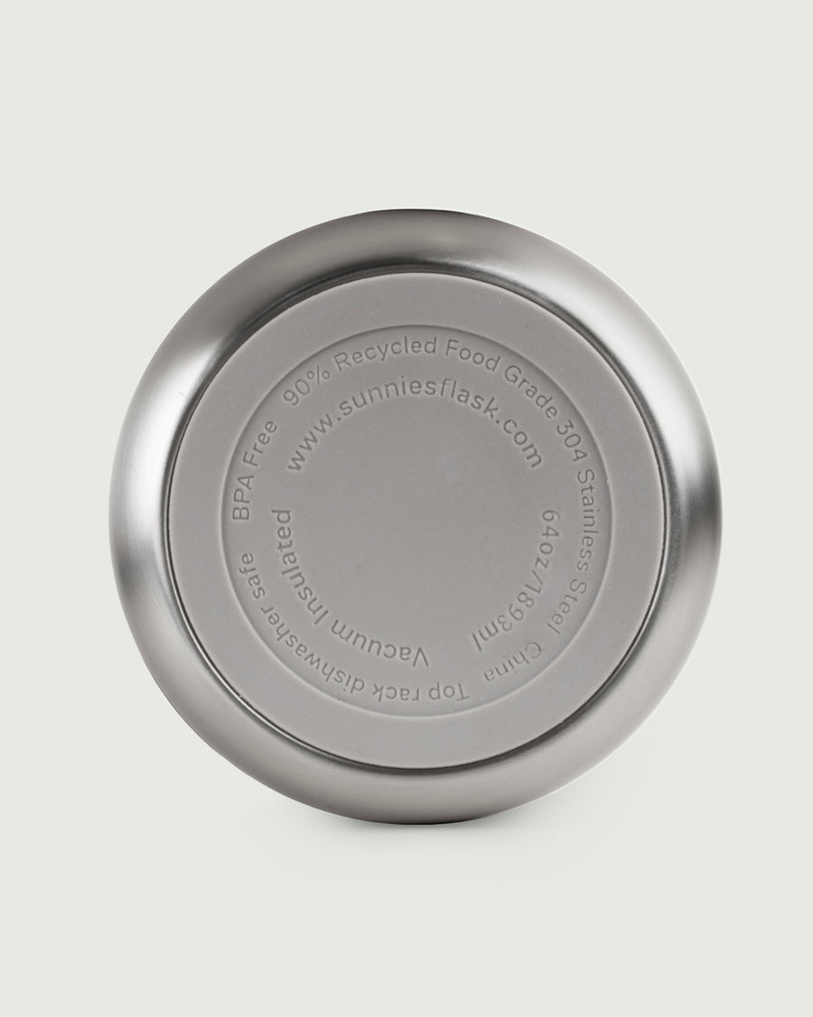 Flask  Tumbler Bottle  gray  side