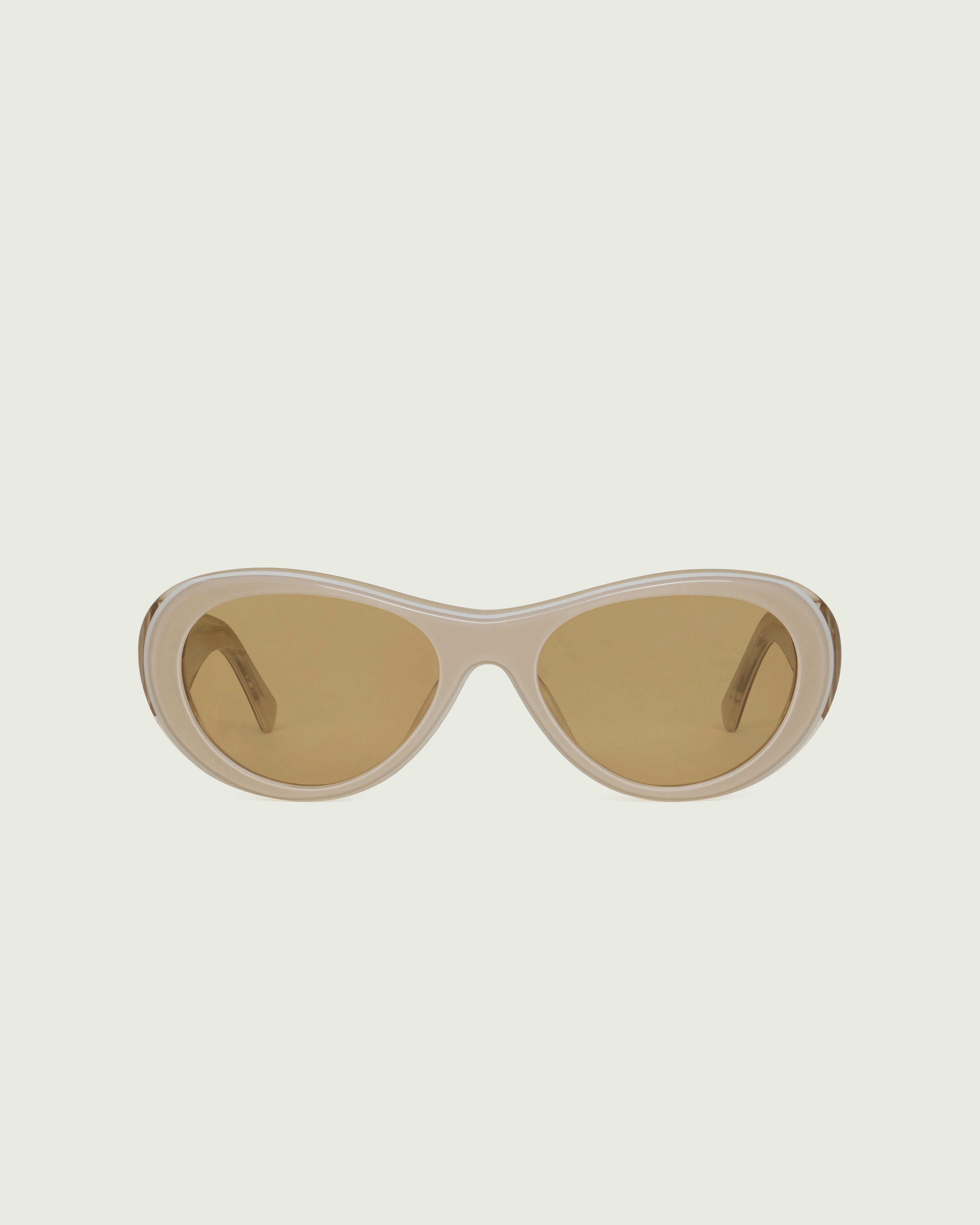 Cashmere ::Brooke Sunglasses pilot white acetate front