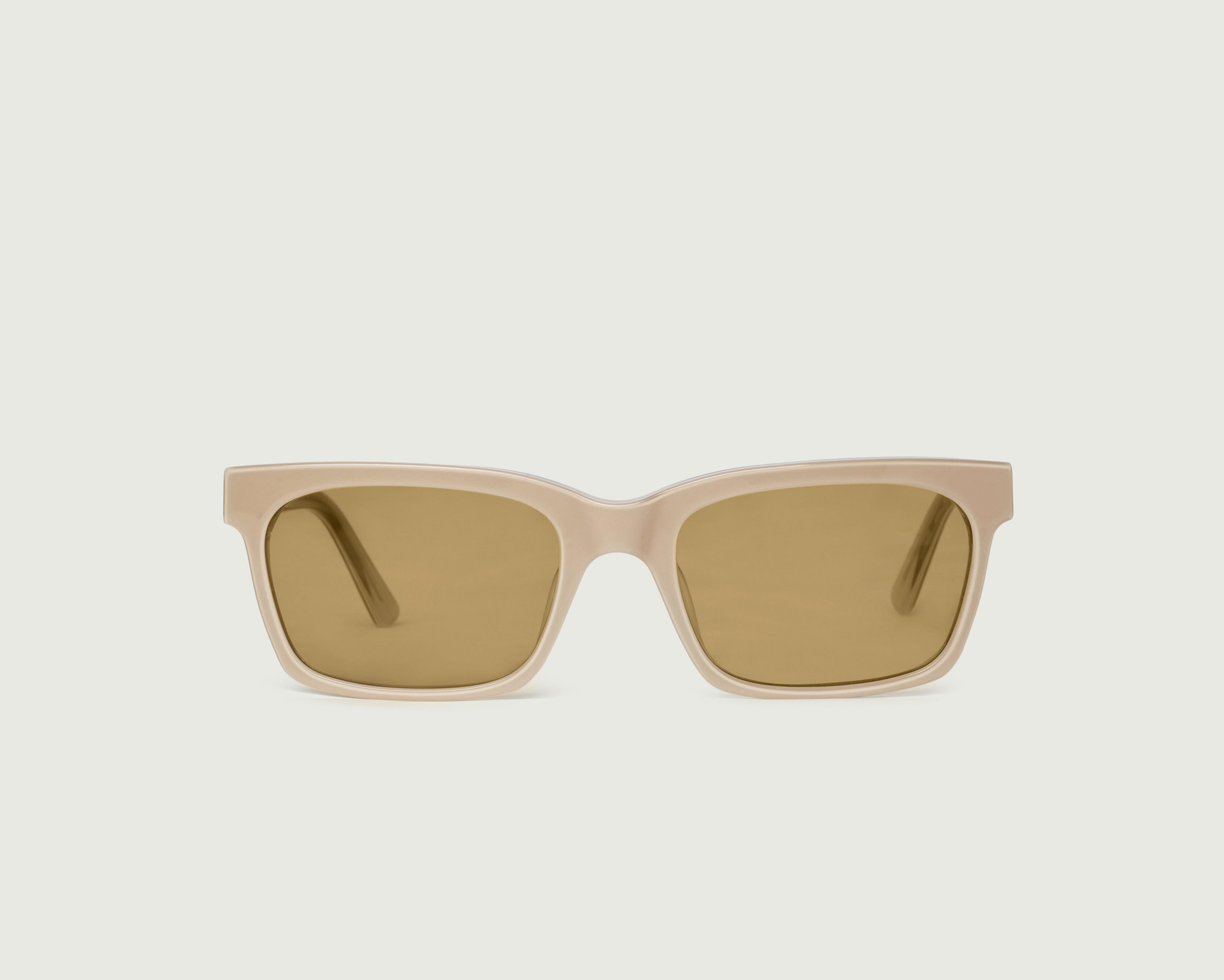 Cashmere ::Dean Sunglasses rectangle white acetate front