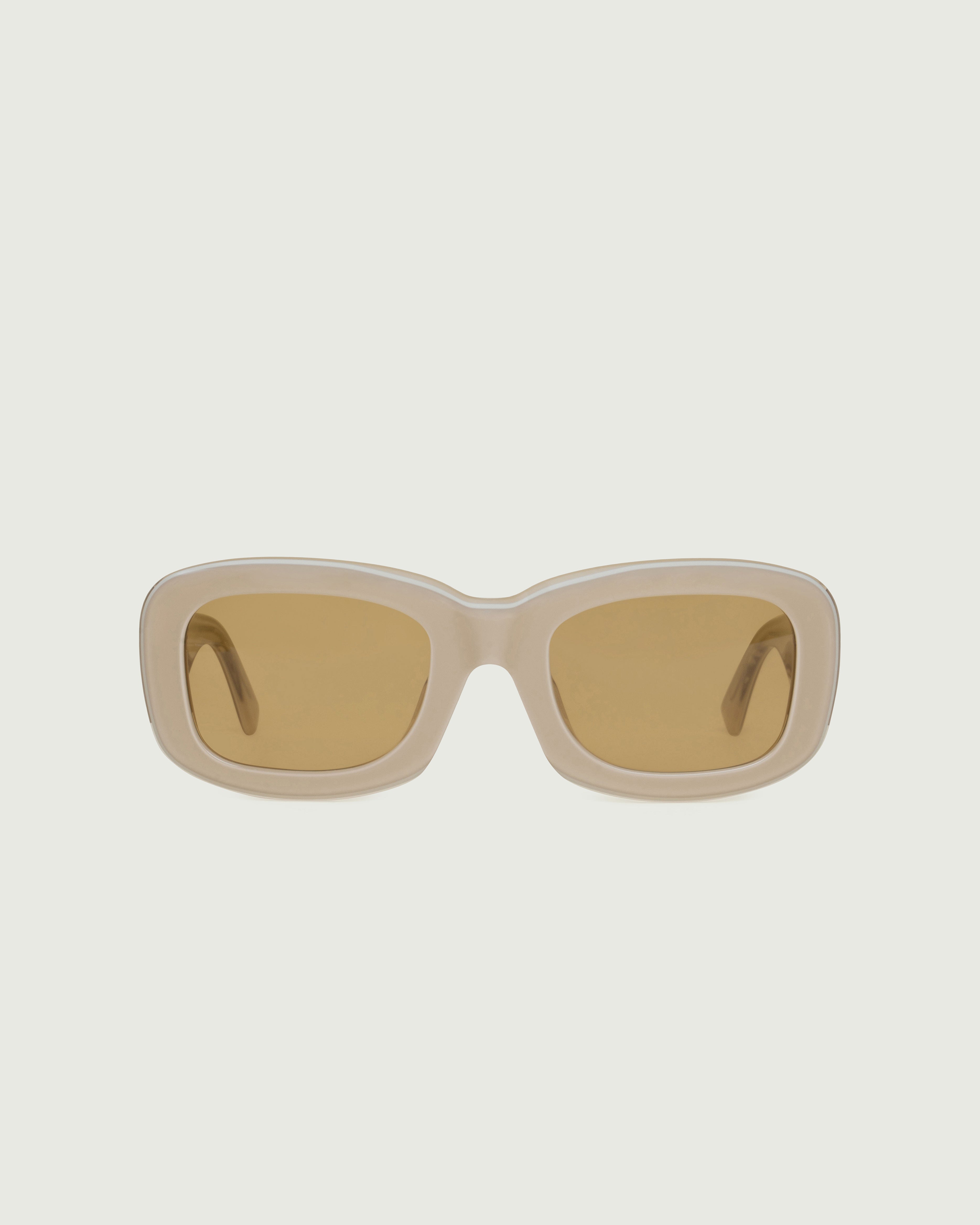 Cashmere::Liv Sunglasses square white acetate front