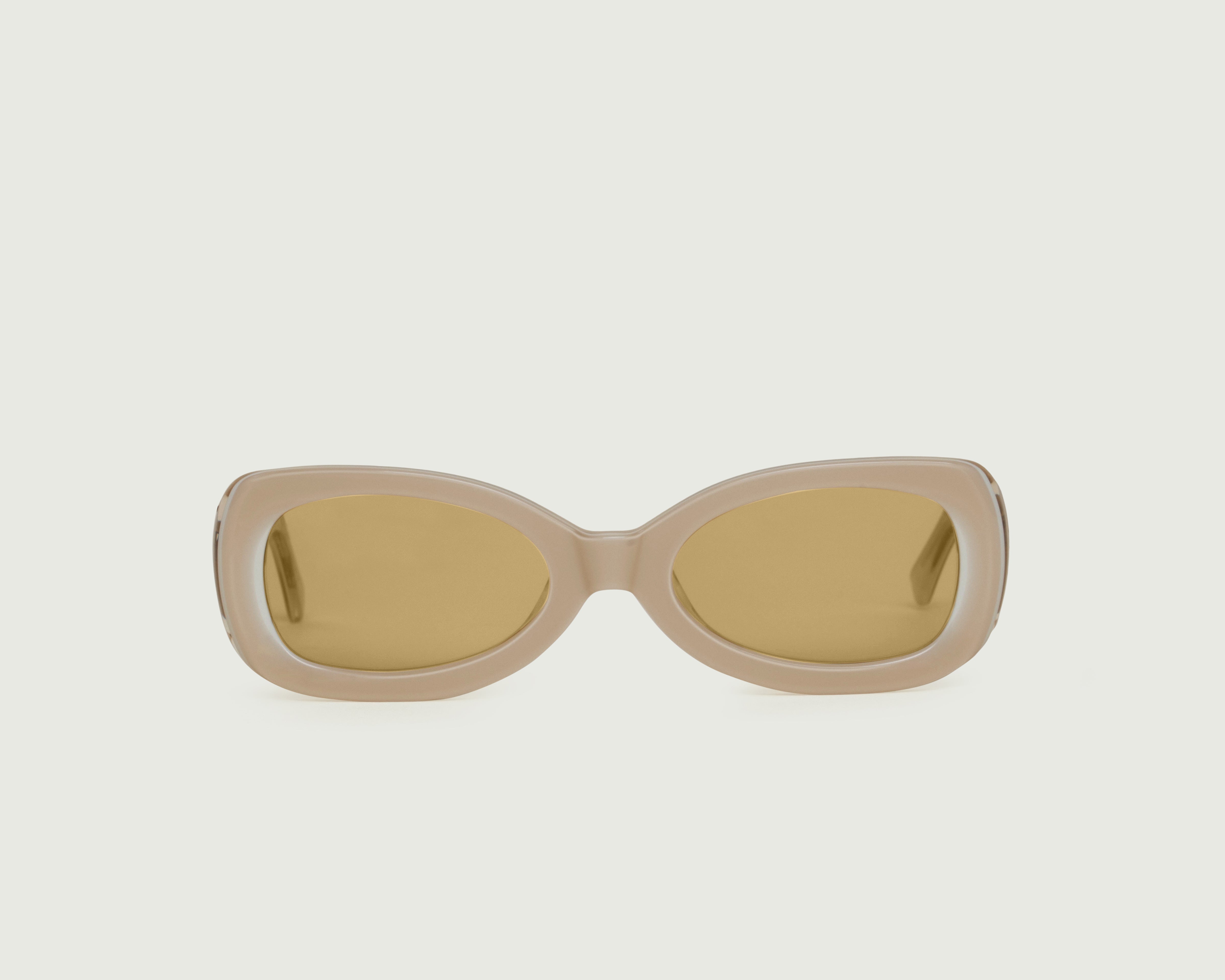 Cashmere::Reese Sunglasses rectangle white acetate front