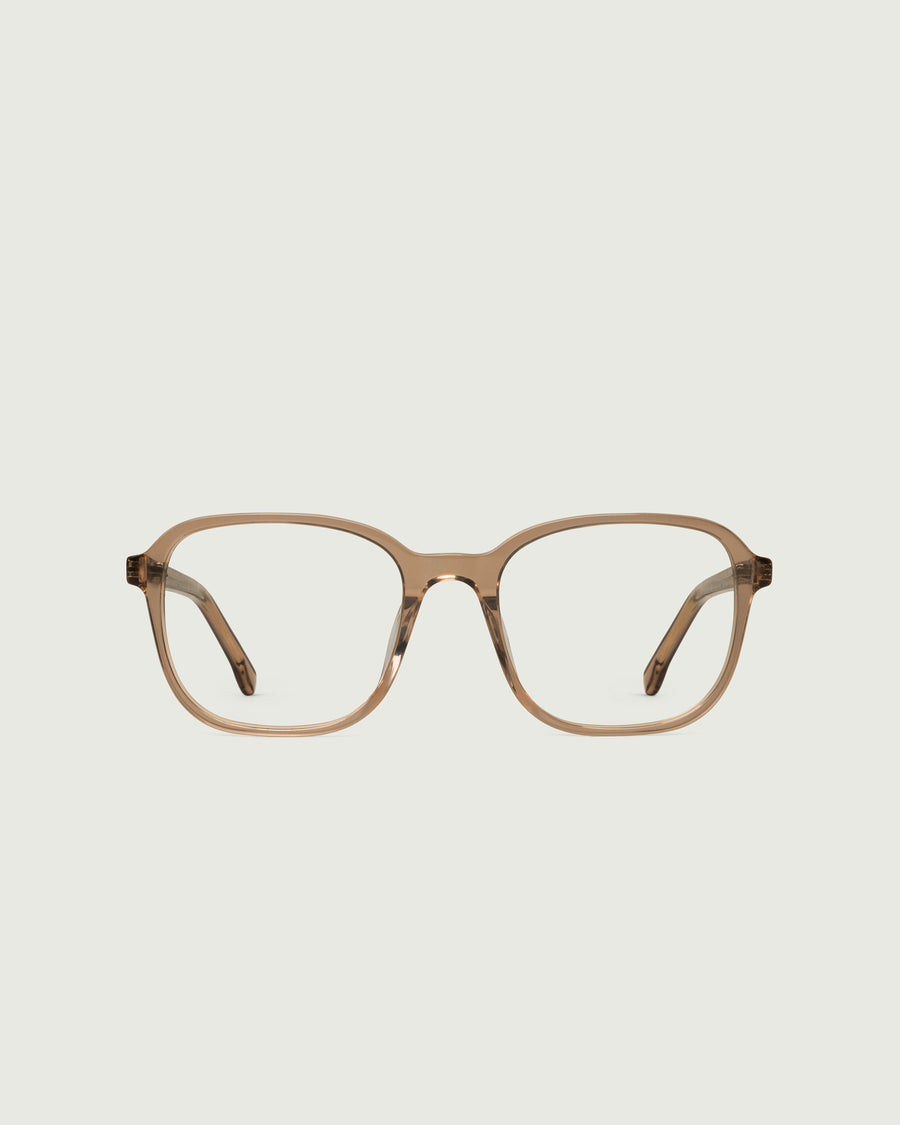 Paige Eyeglasses square brown plant-based plastic front