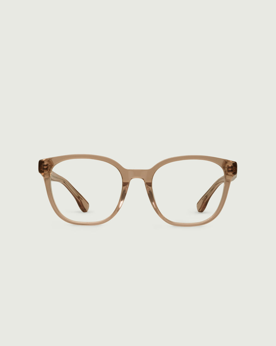 Vance Eyeglasses square brown plant-based plastic front