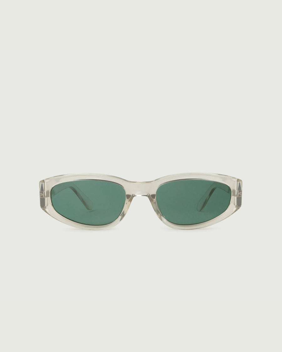June Sunglasses cateye clear recycled polyester front