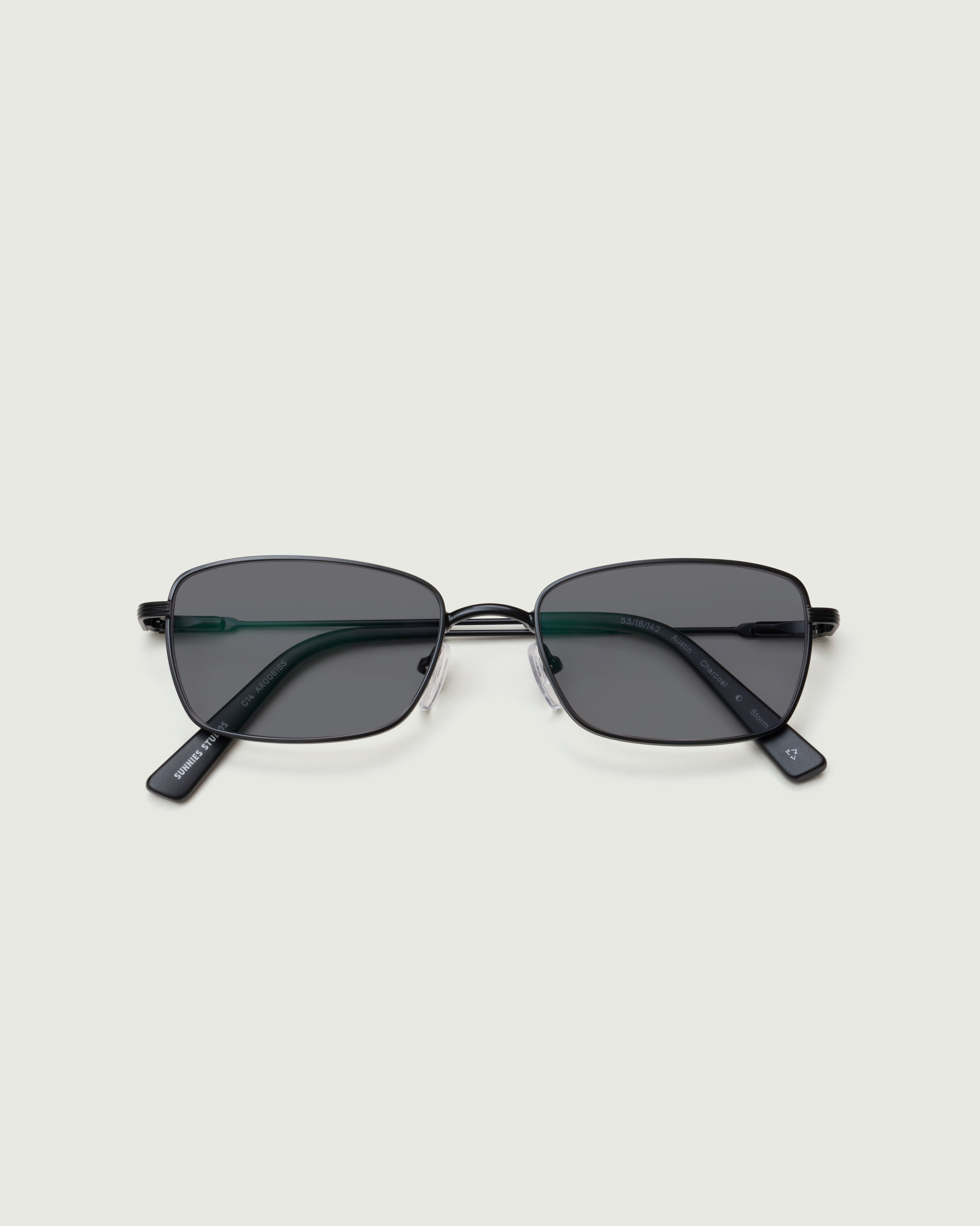 men Austin Eyeglasses rectangle Black metal