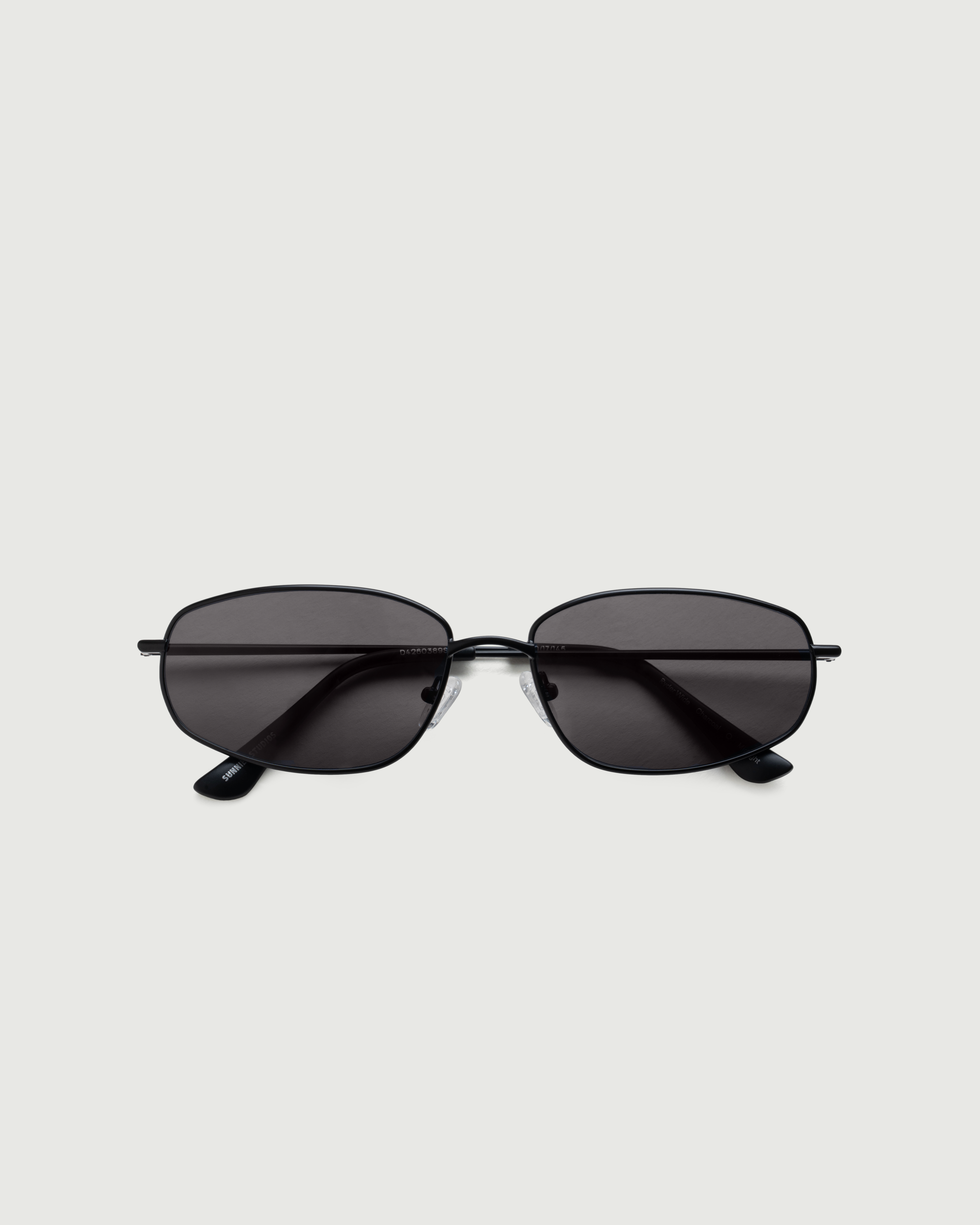 men Ryder Wide Sunglasses rectangle Black metal