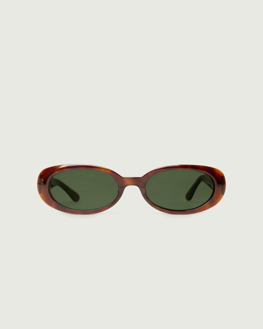 Devon Sunglasses round tort acetate front
