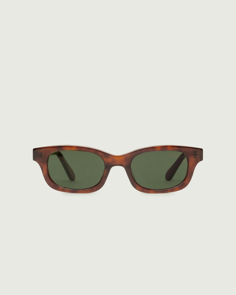 Dane Sunglasses rectangle Tort acetate front