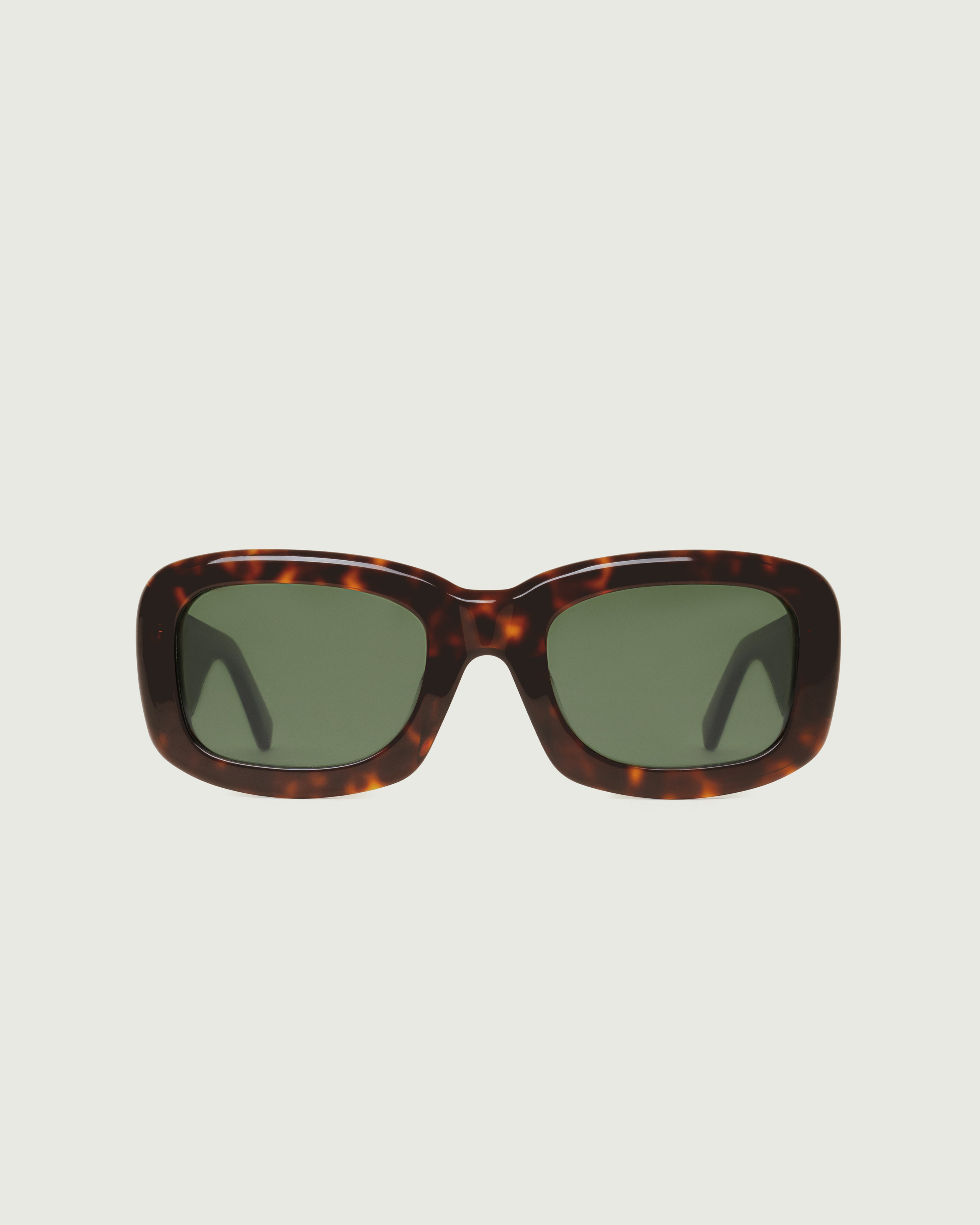 Classic Tort::Liv Sunglasses rectangle tort acetate front
