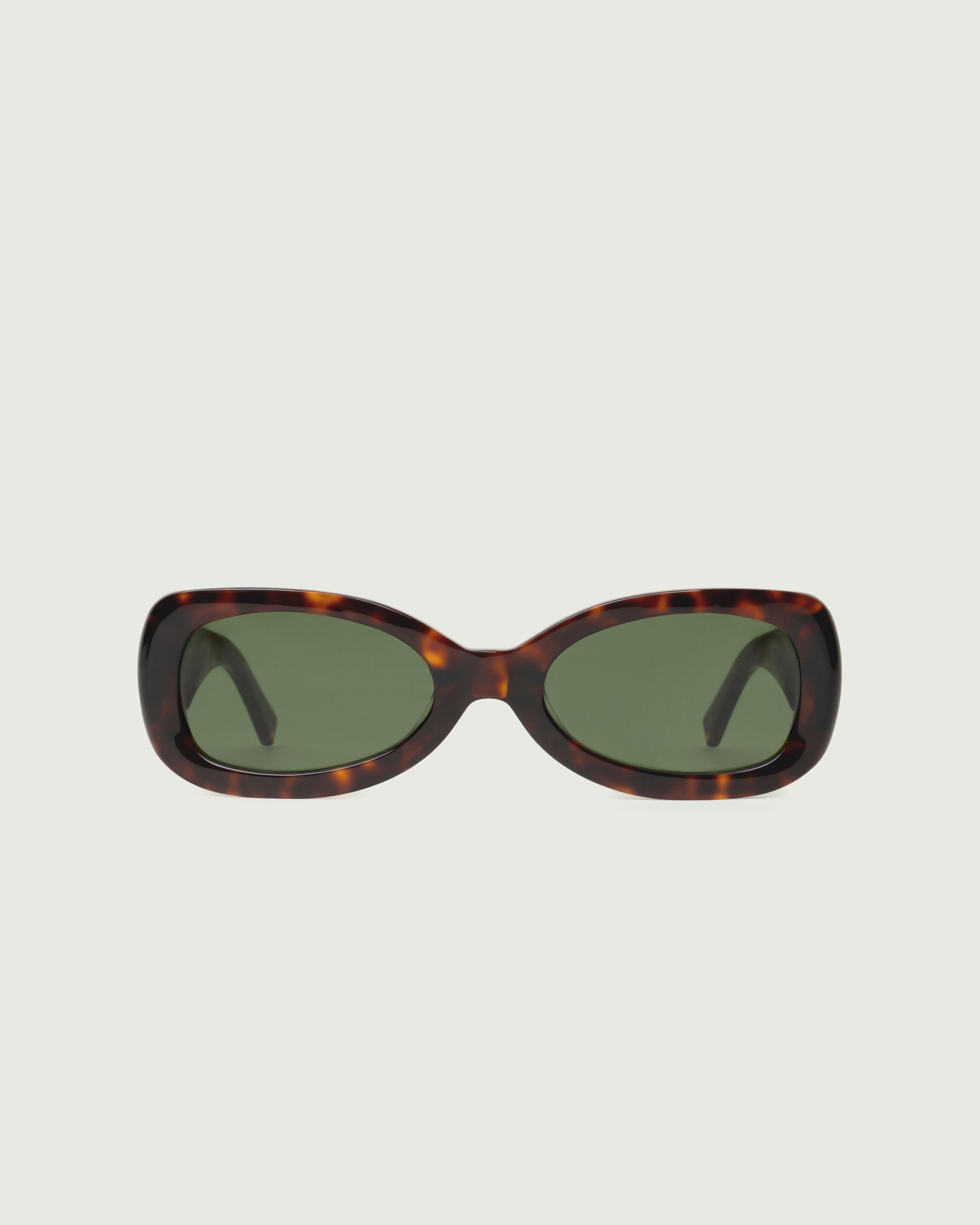 Classic Tort::Reese Sunglasses rectangle tort acetate front