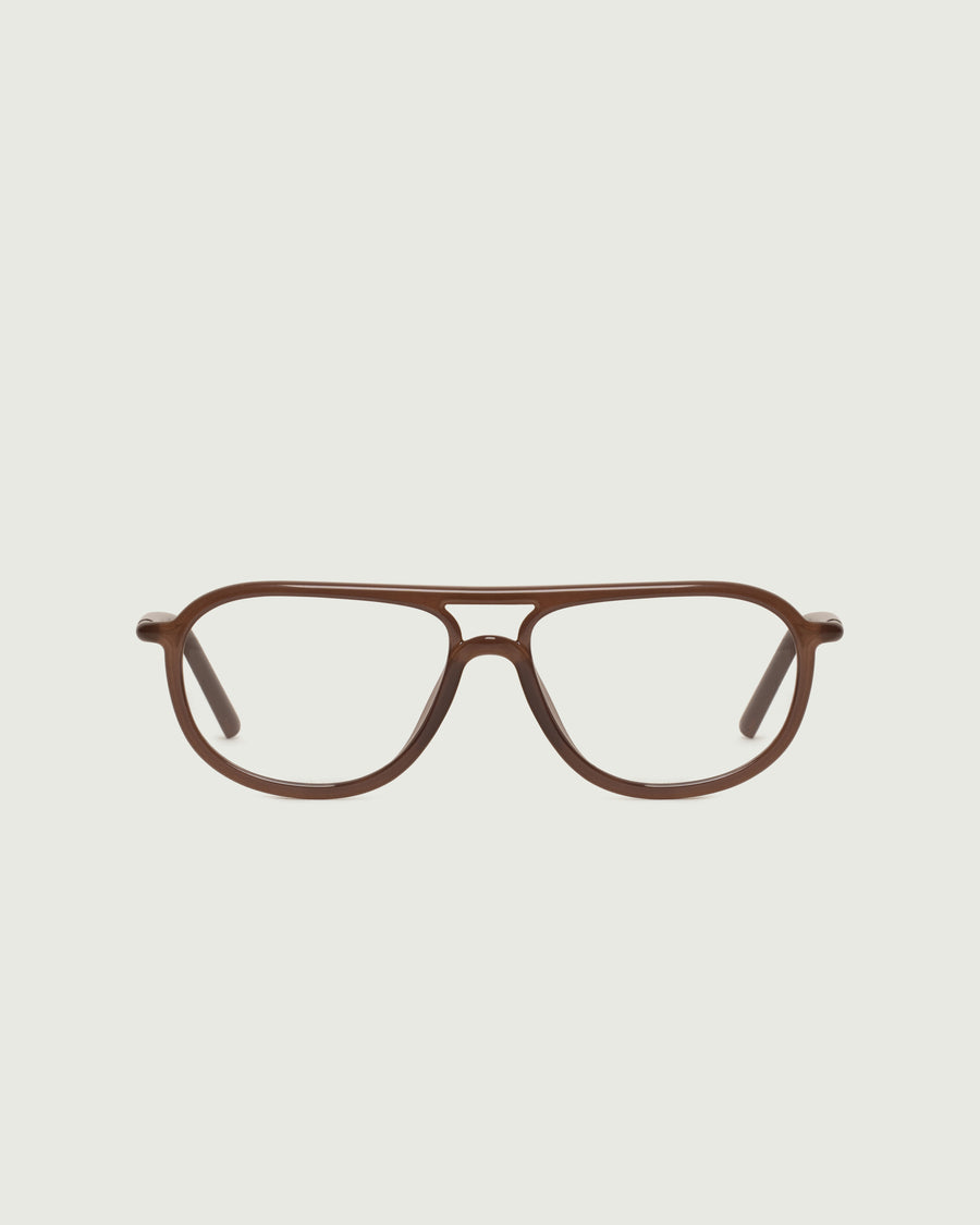 Astrid Eyeglasses pilot Brown castor seed front
