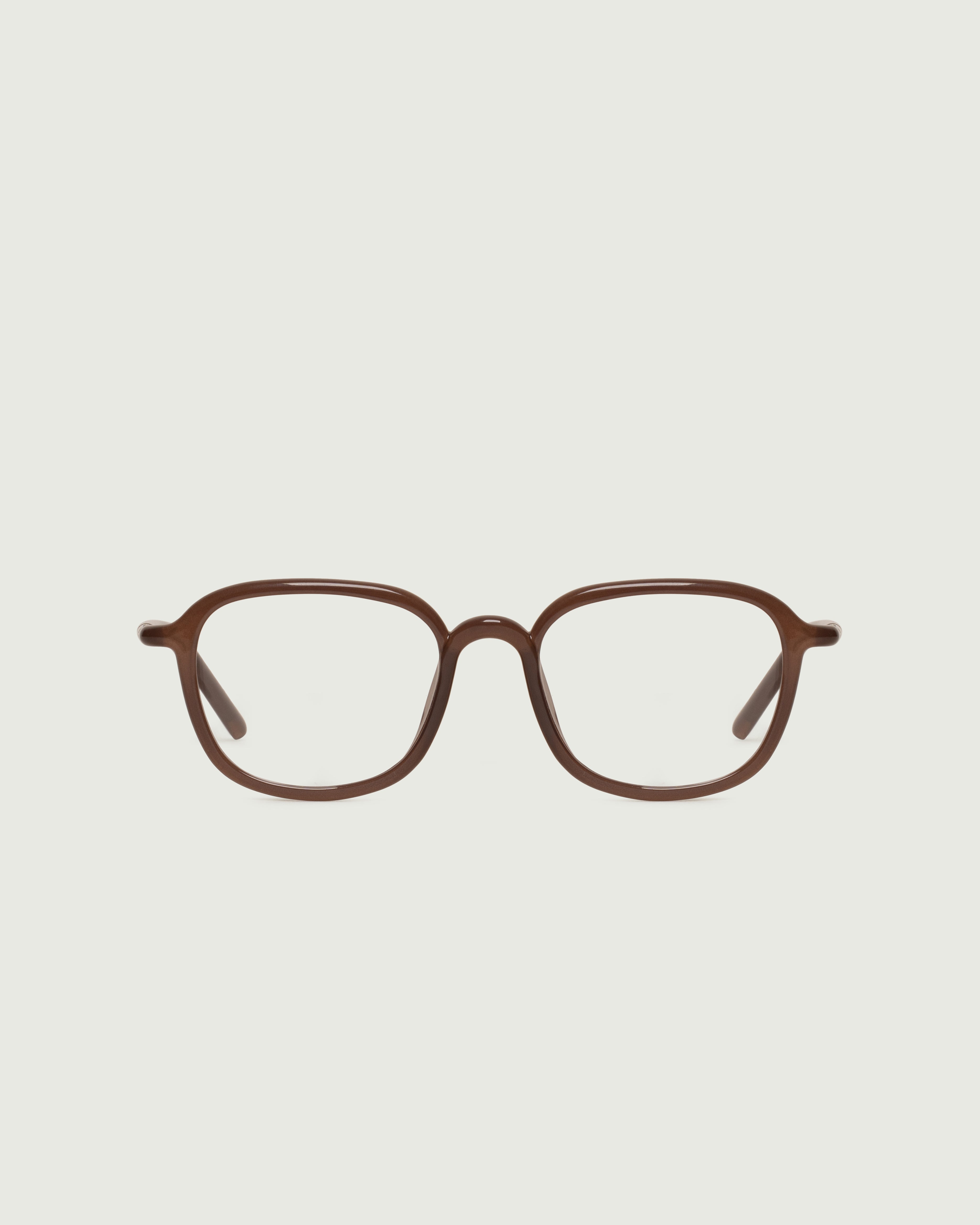 Cortado::Daria Eyeglasses square Brown castor seed front