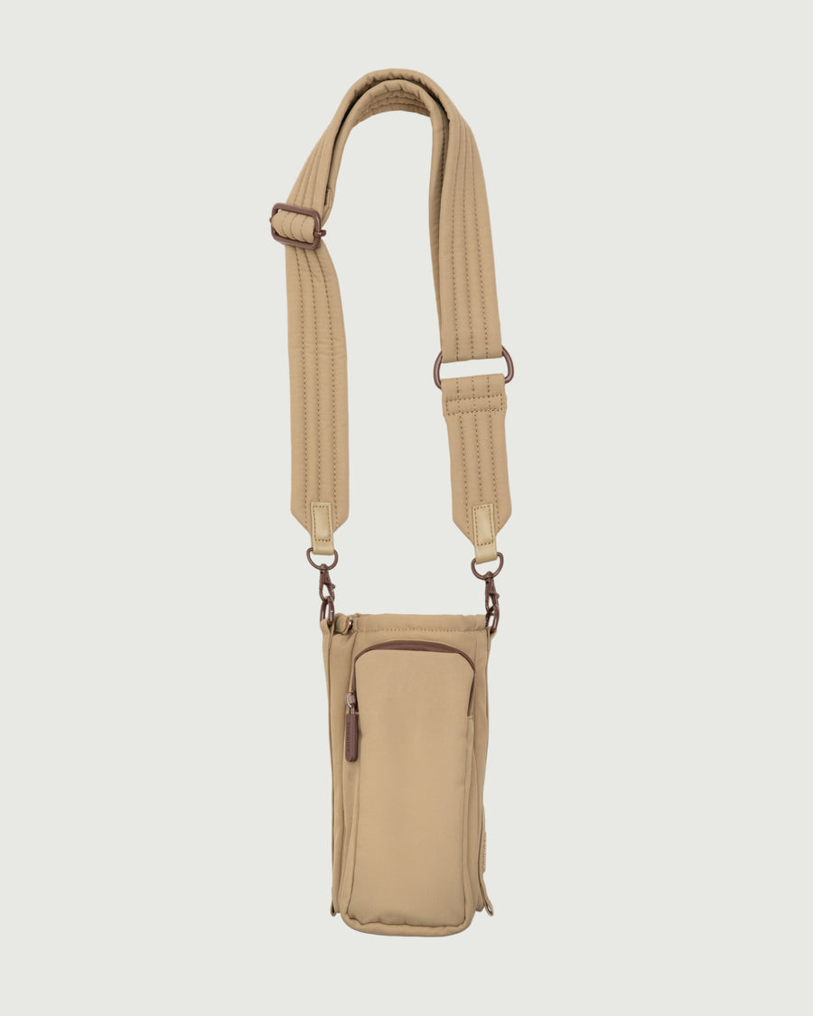 The Flask Sling  brown  front