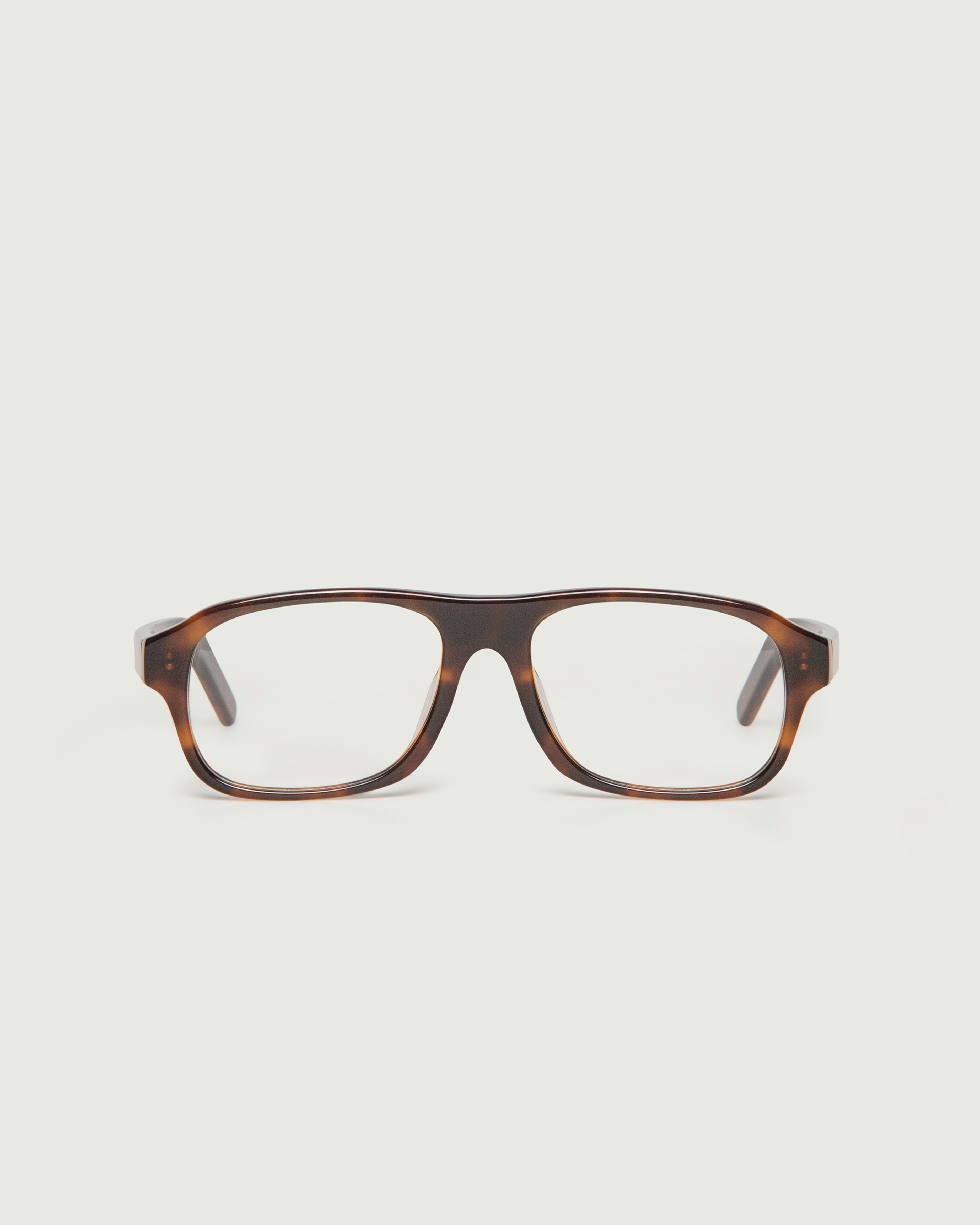Dark Tort::Briggs Eyeglasses square tort acetate front