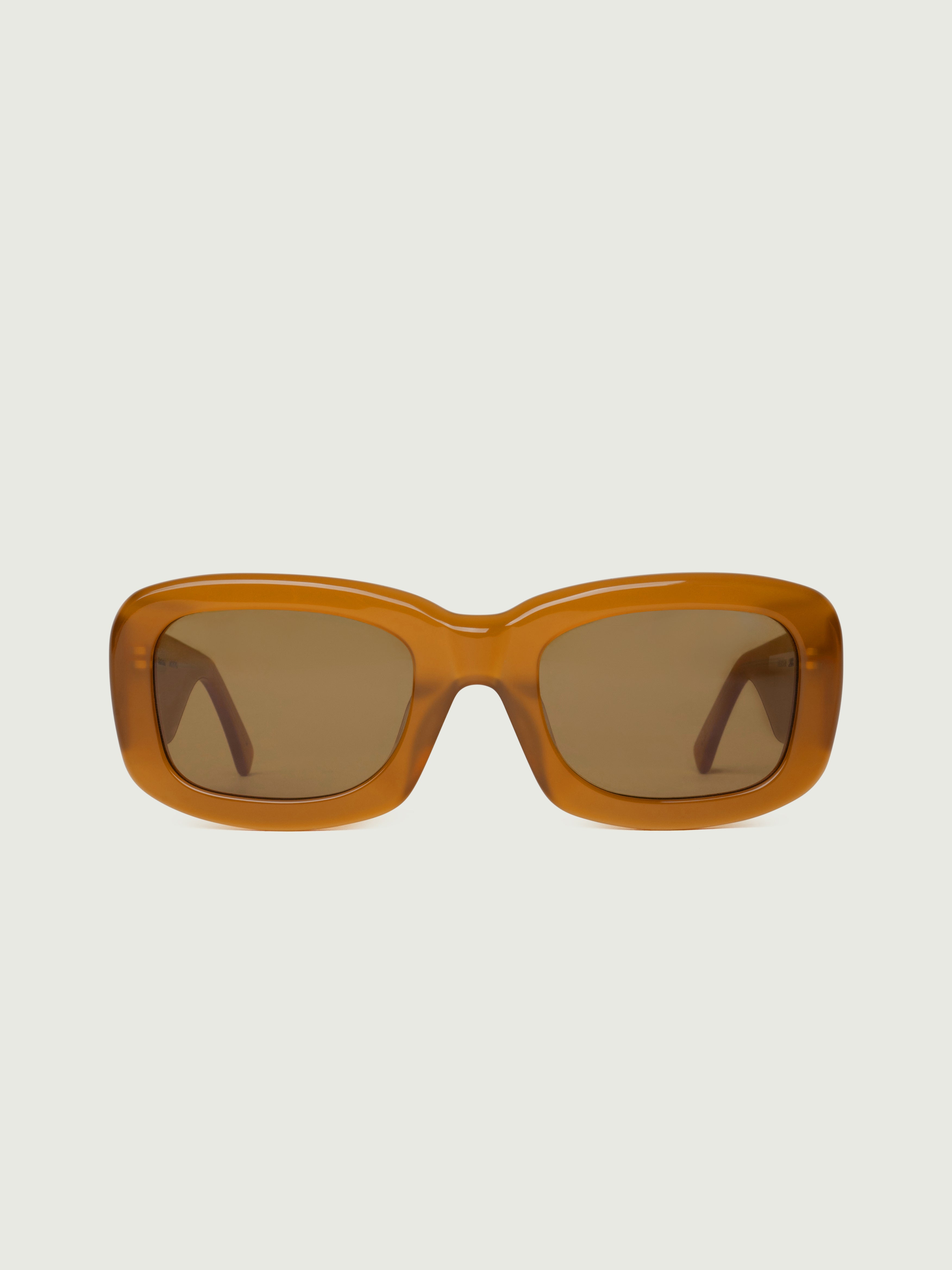 Dijon::Liv Sunglasses rectangle yellow acetate front