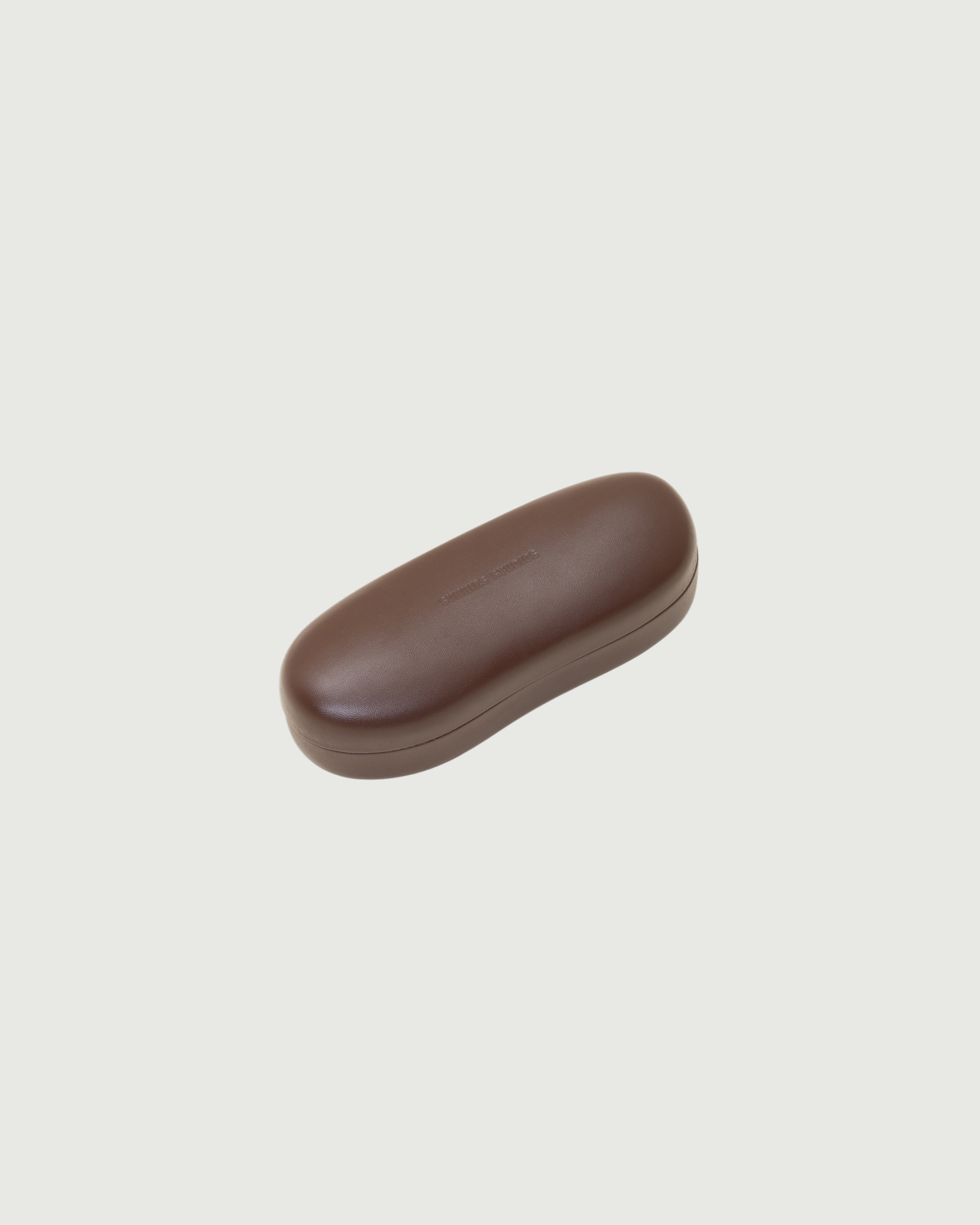 Ganache::Blobject Hardcase Eyewear case brown front diagonal