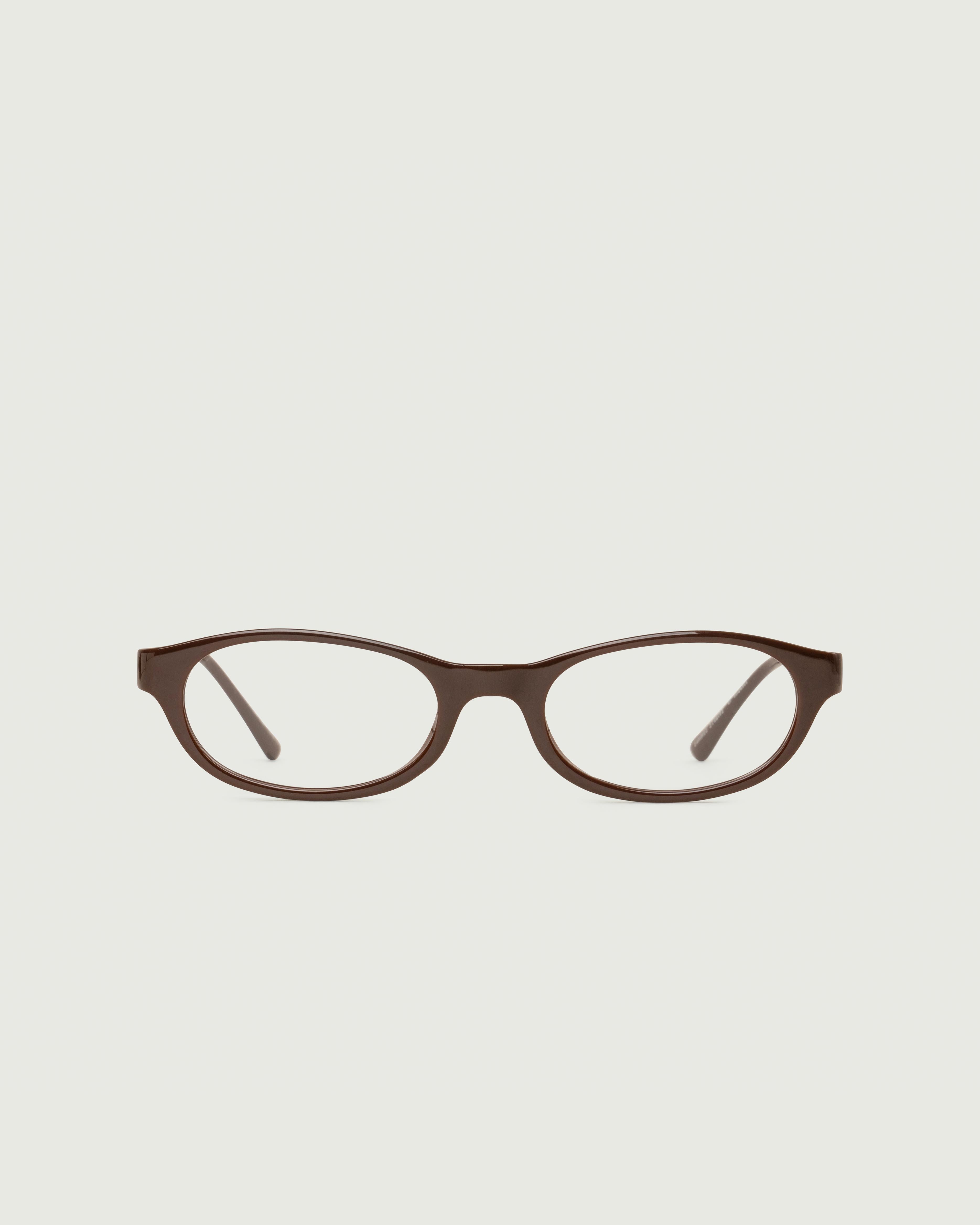 Ganache::Lee Eyeglasses oval Brown castor seed front