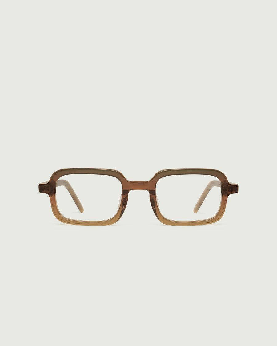Keiko Eyeglasses square two toned acetate front