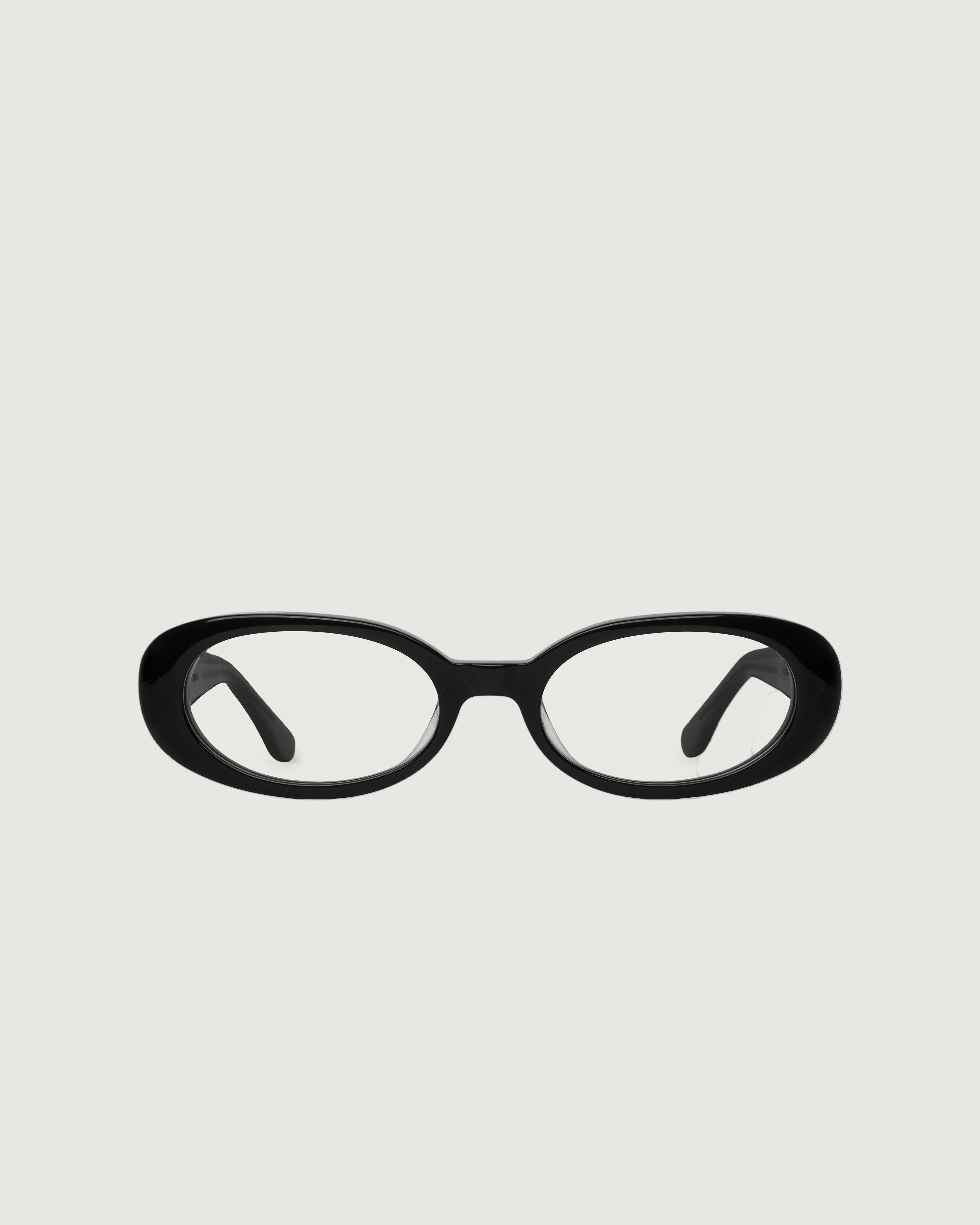 Ink::Devon Eyeglasses round black acetate front