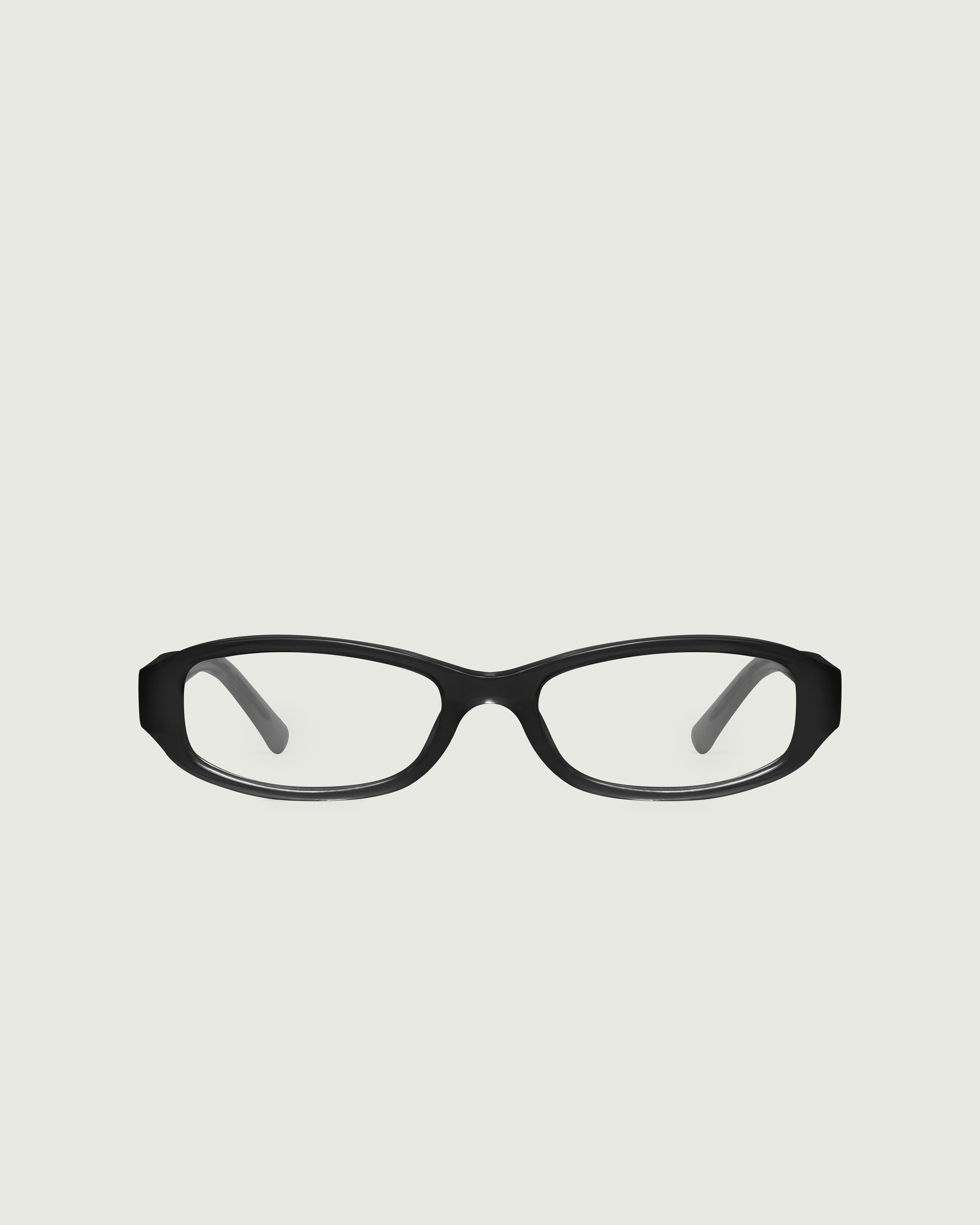 Ink::Lucy Eyeglasses rectangle black acetate front