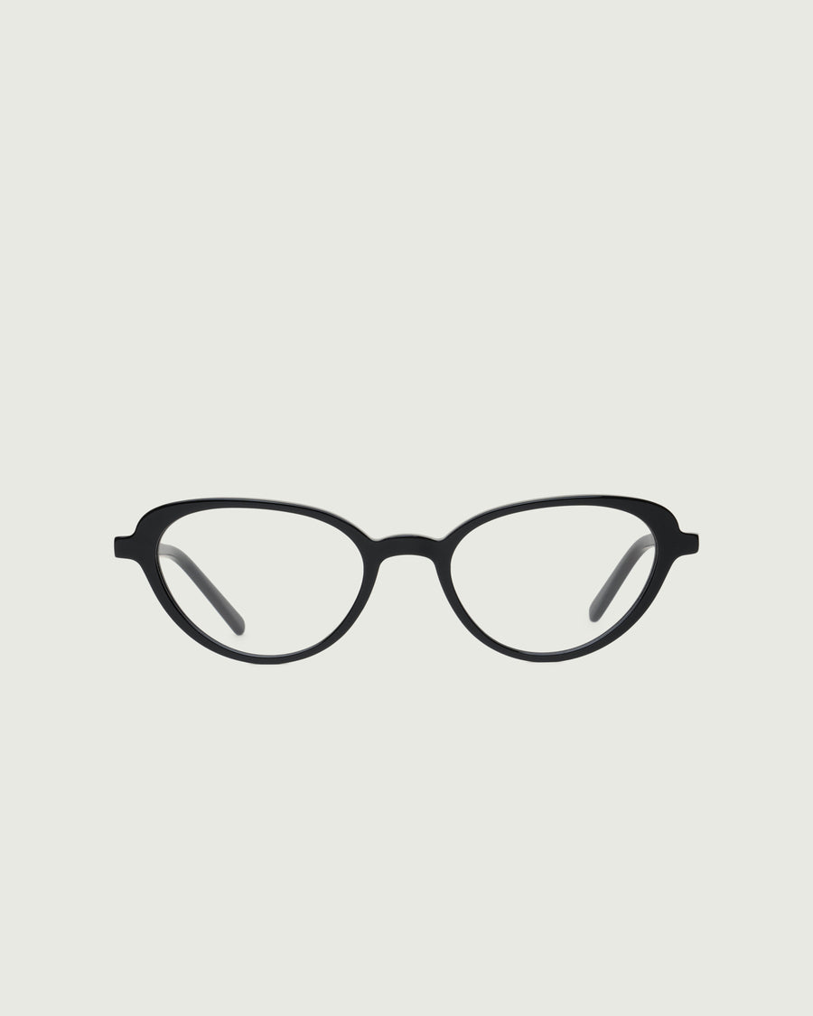 Tippy Eyeglasses cateye black acetate front