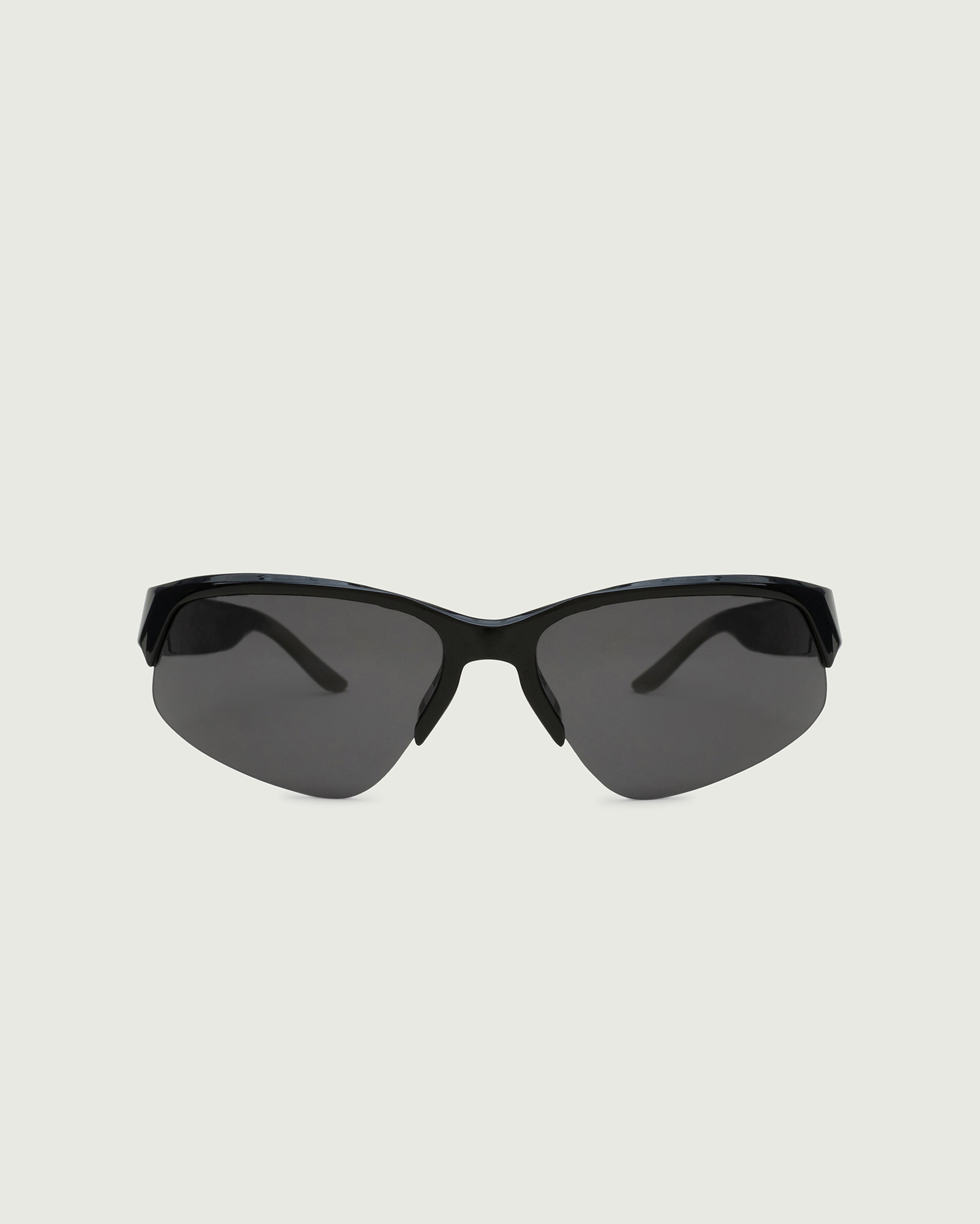 Ink Polarized::Simone Sunglasses cateye black recycled polyester front
