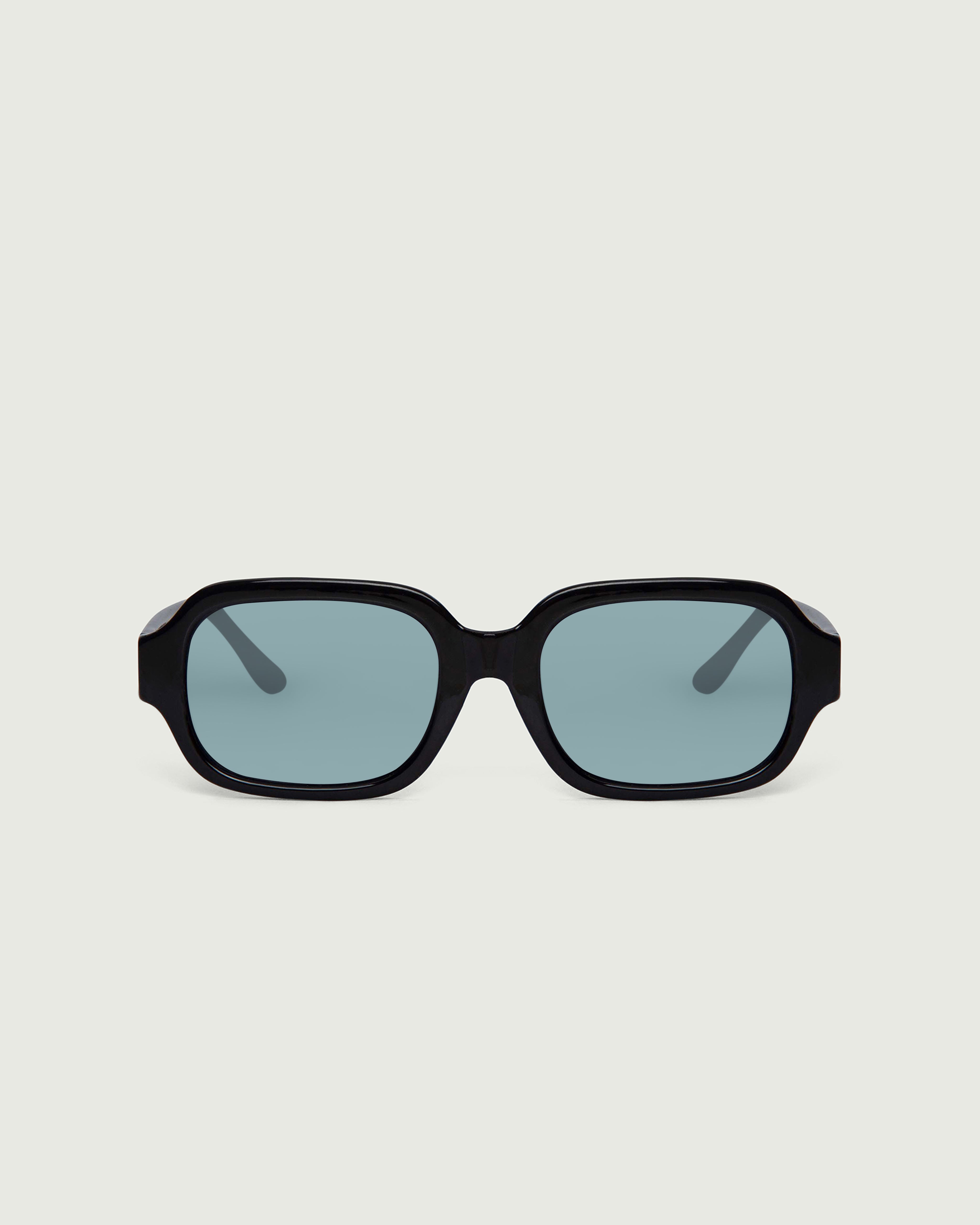 Ink Bluebird::Bobbi Sunglasses rectangle black recycled polyester front