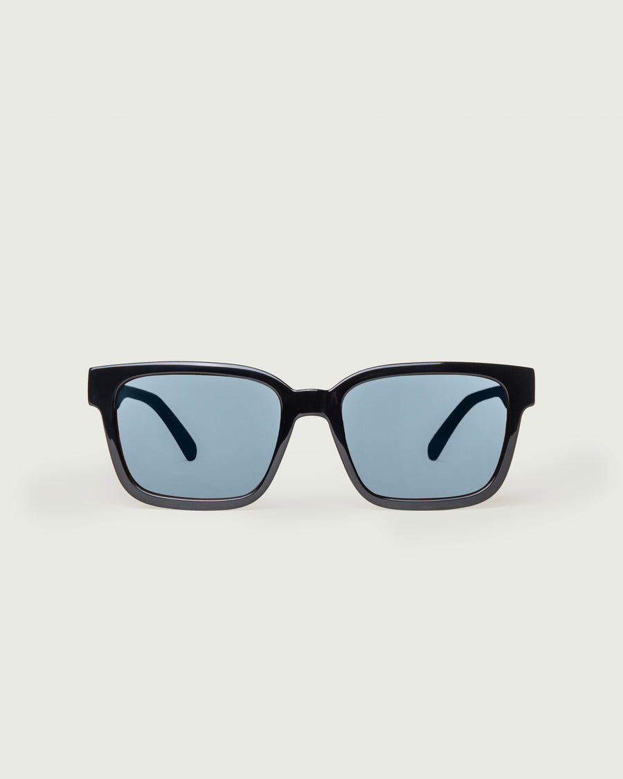 Triton Sunglasses square Black recycled polyester front