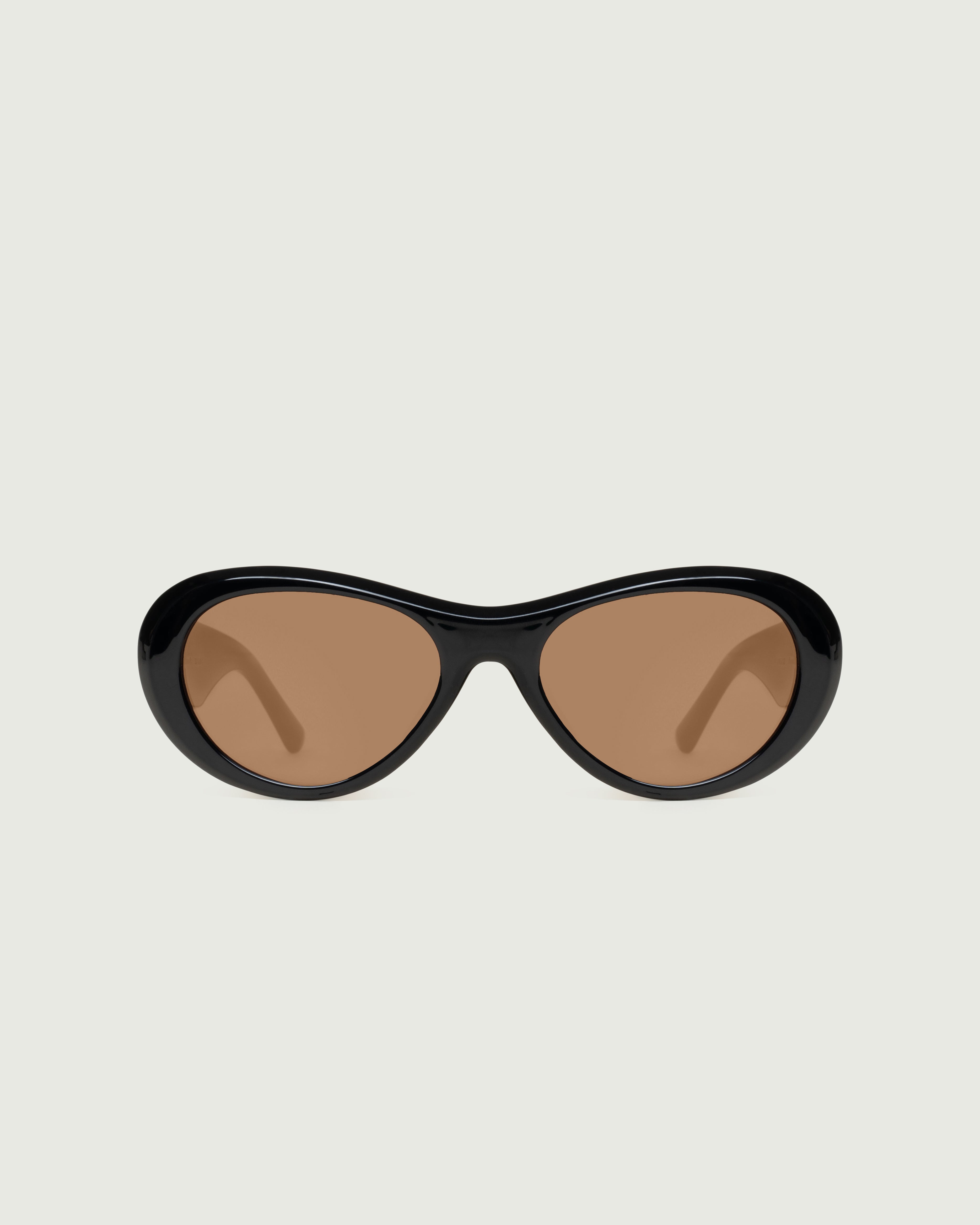 Ink Hickory::Brooke Sunglasses pilot black recycled polyester front