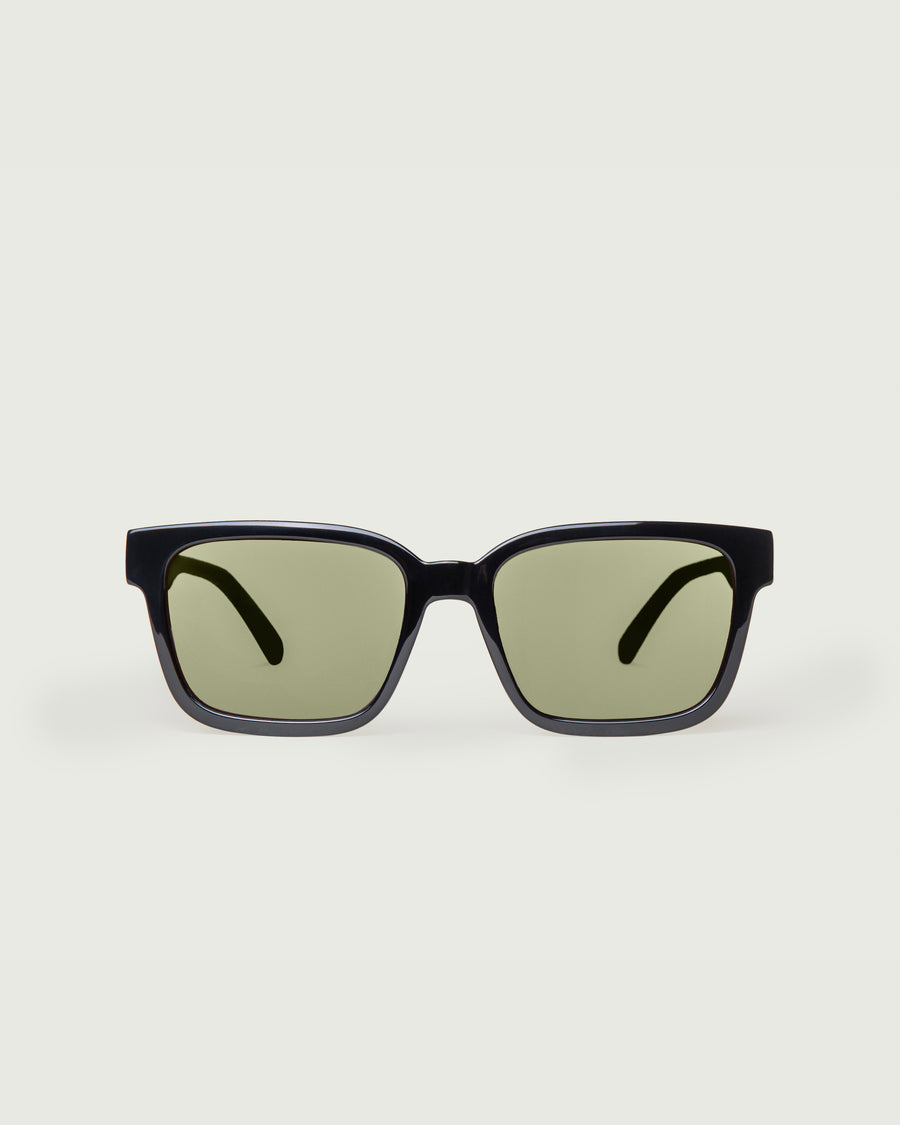 Triton Sunglasses square Black recycled polyester front